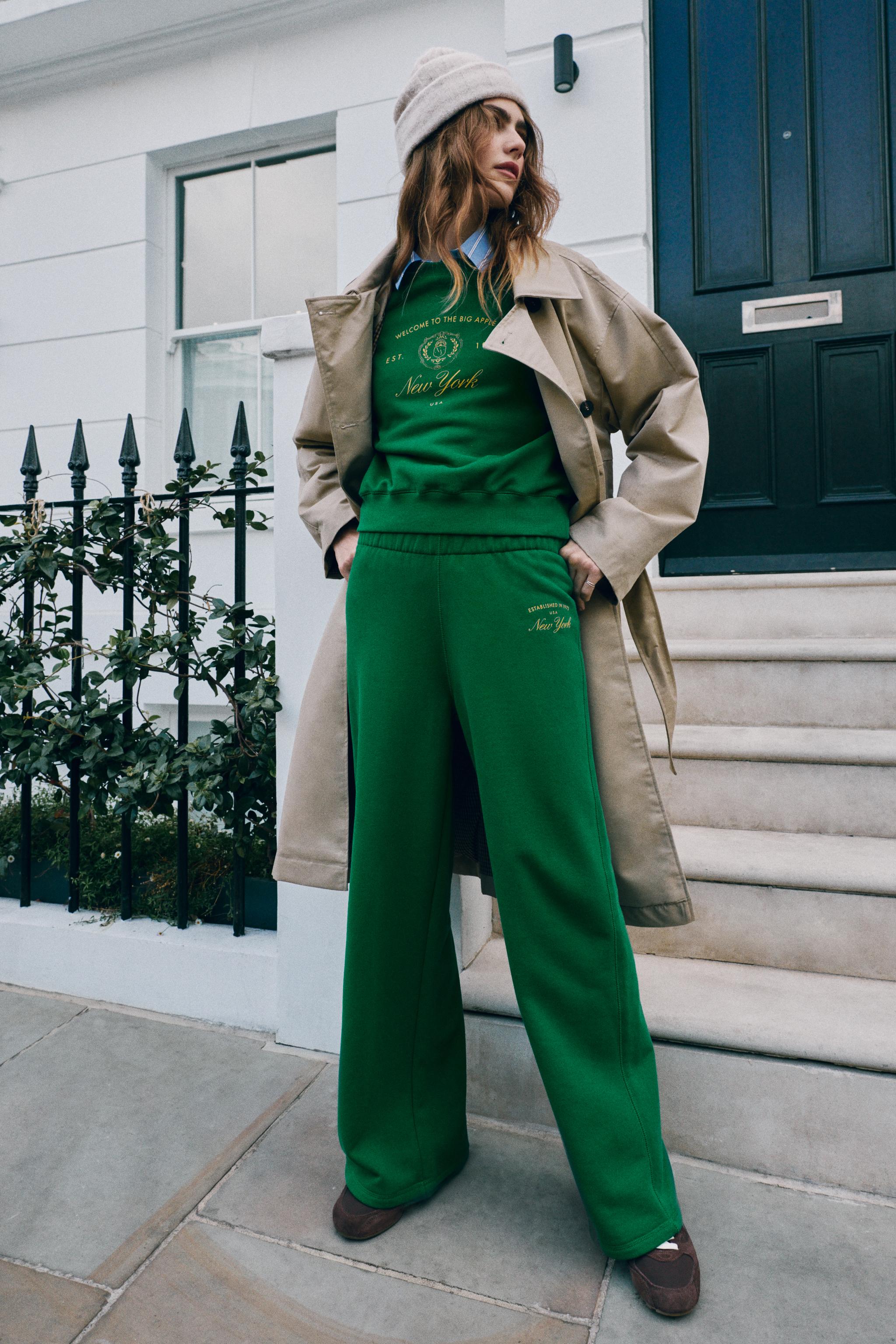 БРЮКИ ИЗ ФУТЕРА NEW YORK — ZARA