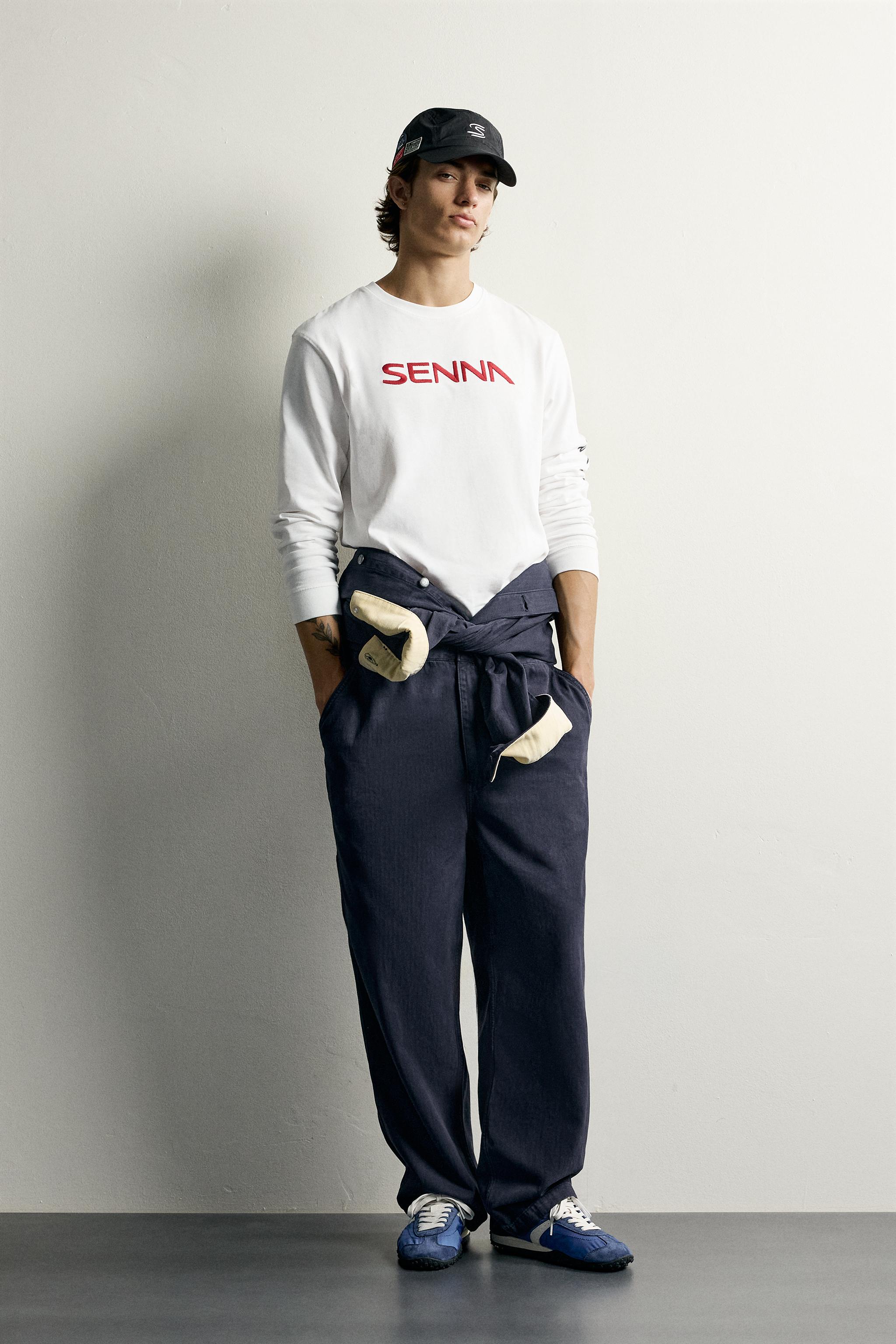 Комбинезон оверсайз с вышивкой Ayrton Senna © Senna Brands — ZARA