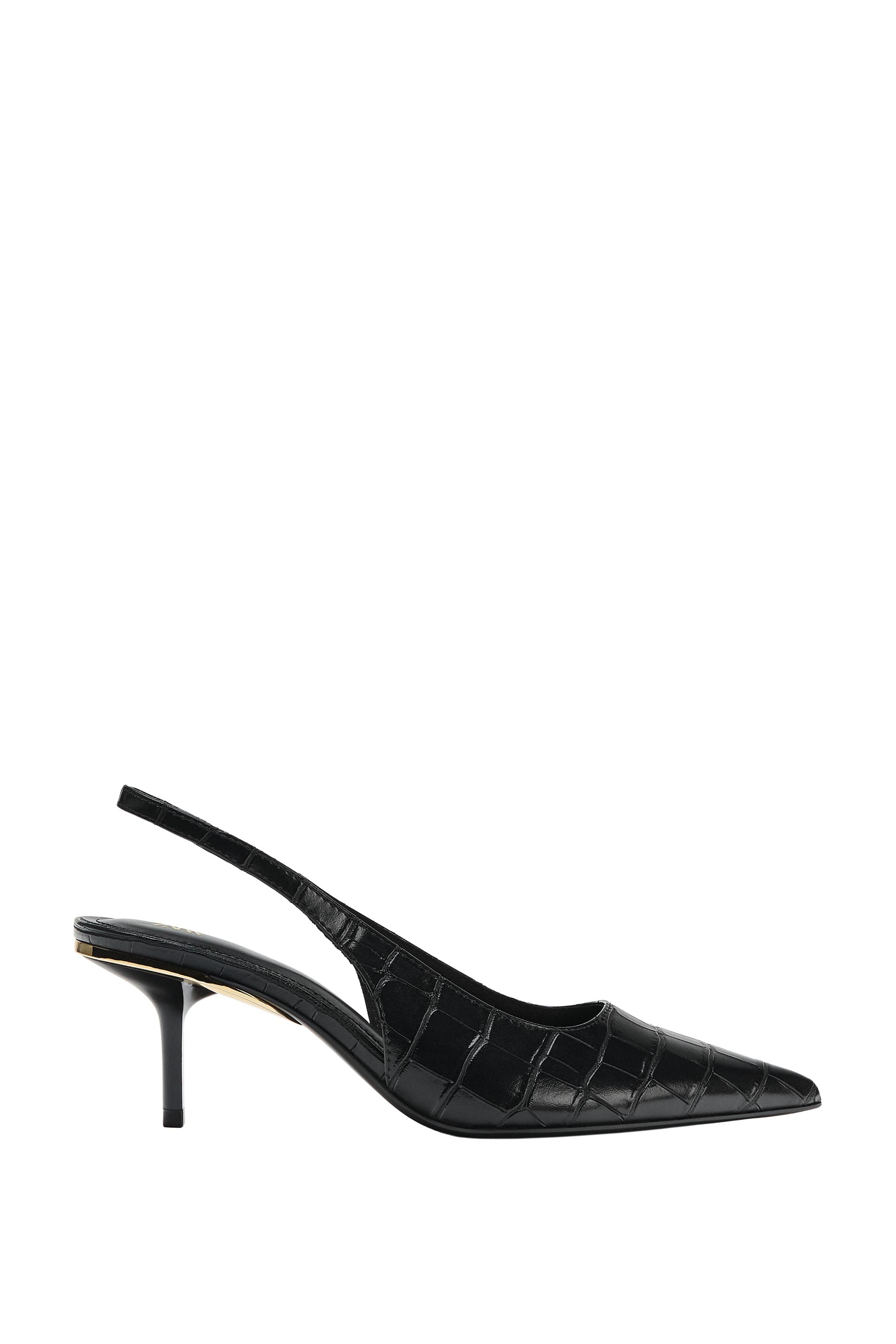 Фактурные туфли с открытой пяткой — ZARA