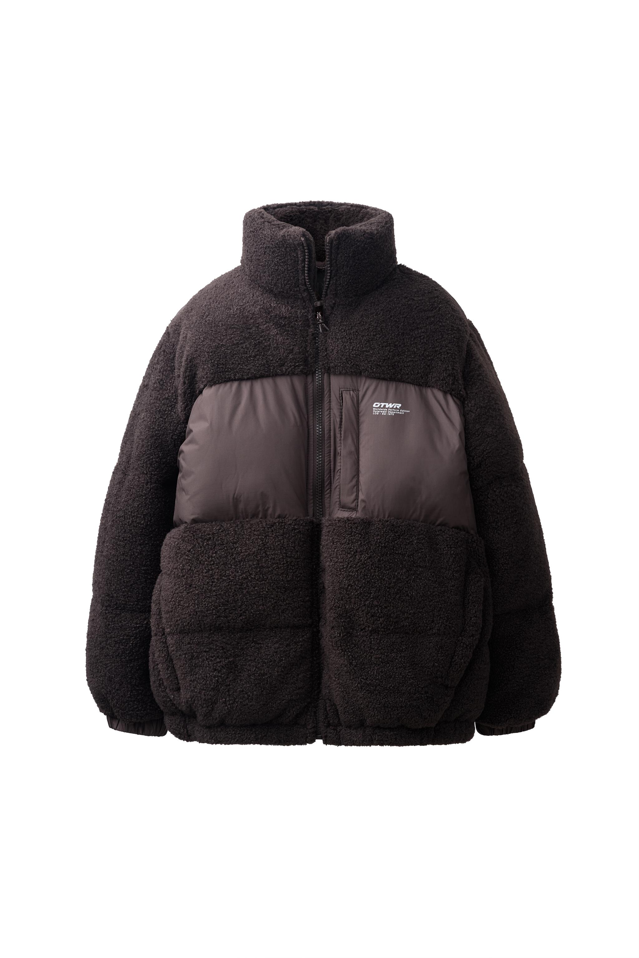 COMBINED PADDED FAUX SHEARLING JACKET — ZARA