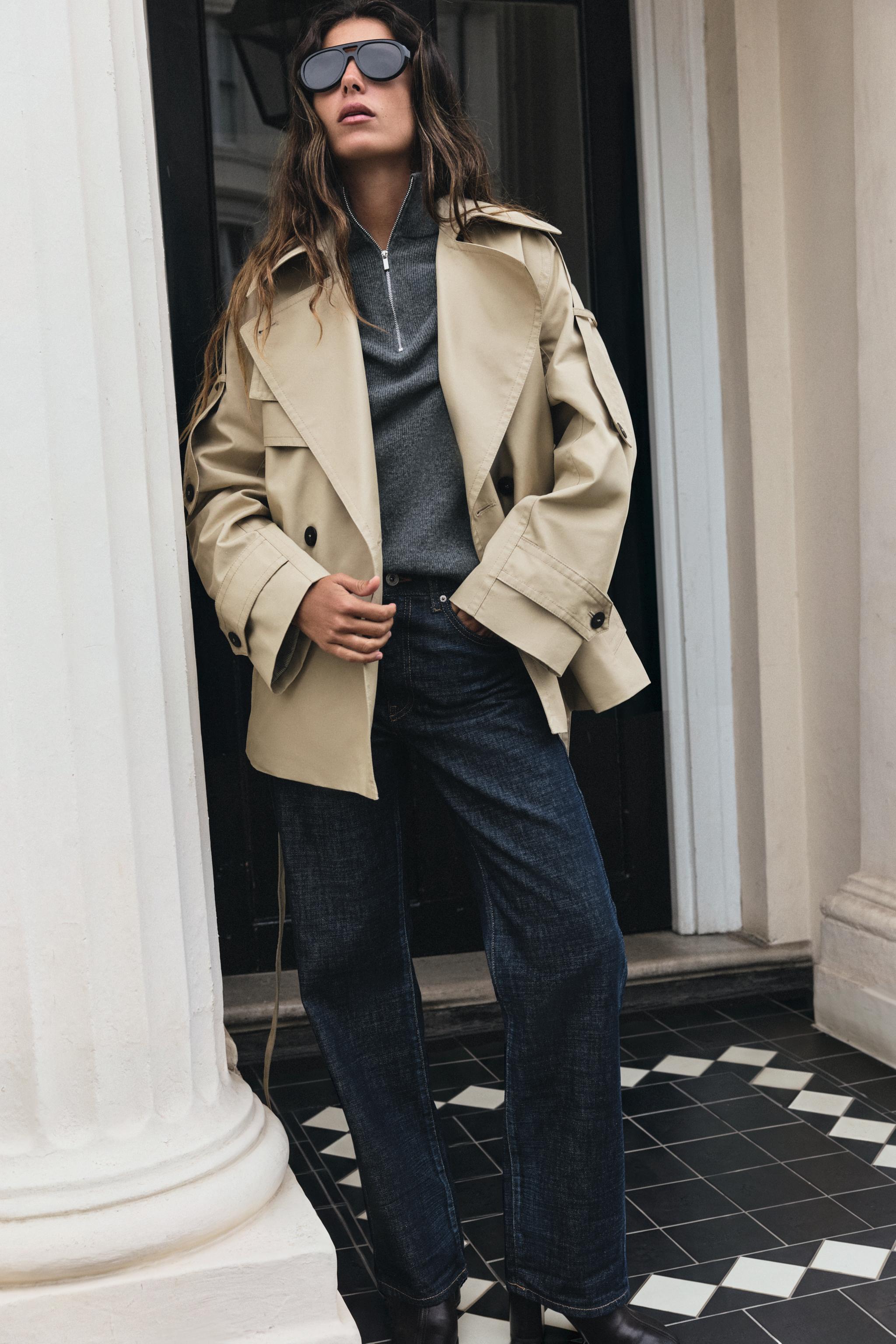 КОРОТКИЙ ТРЕНЧ С ПОЯСОМ — ZW COLLECTION — ZARA