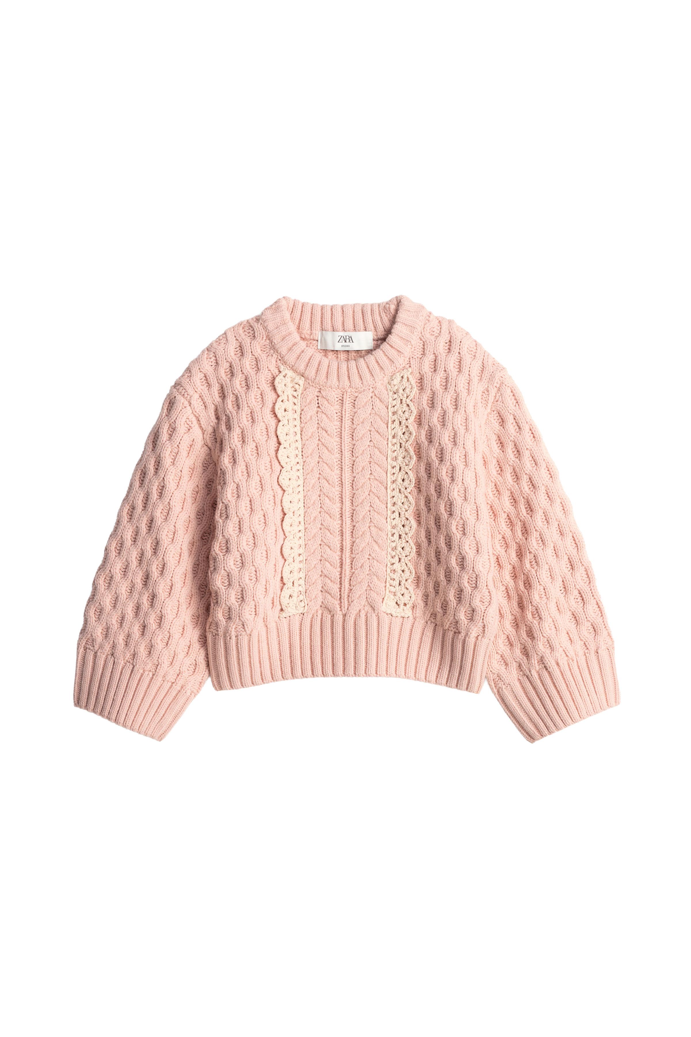 CABLE-KNIT WOOL BLEND JUMPER LIMITED EDITION — ZARA