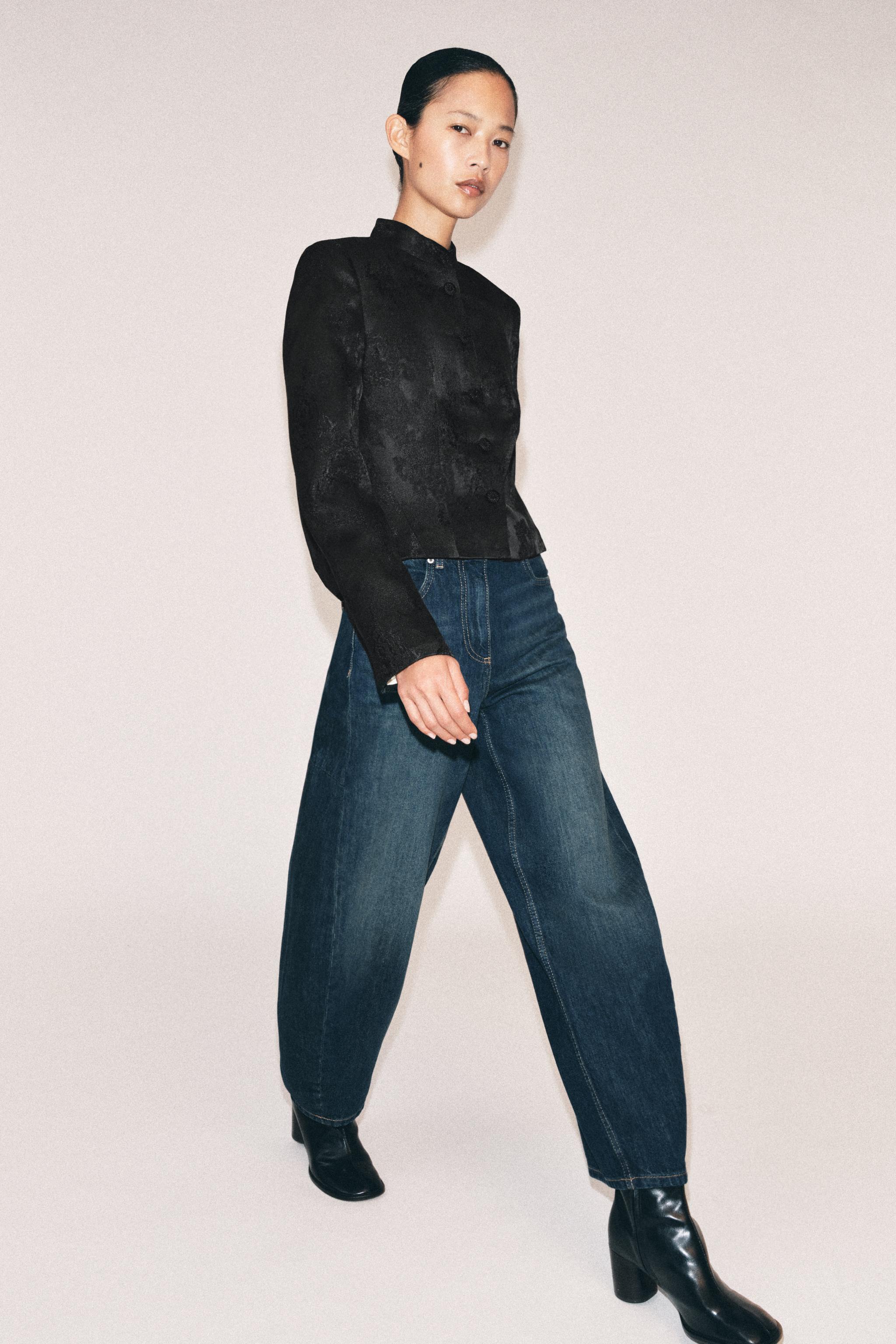 ZW COLLECTION SHORT JACQUARD JACKET — ZARA