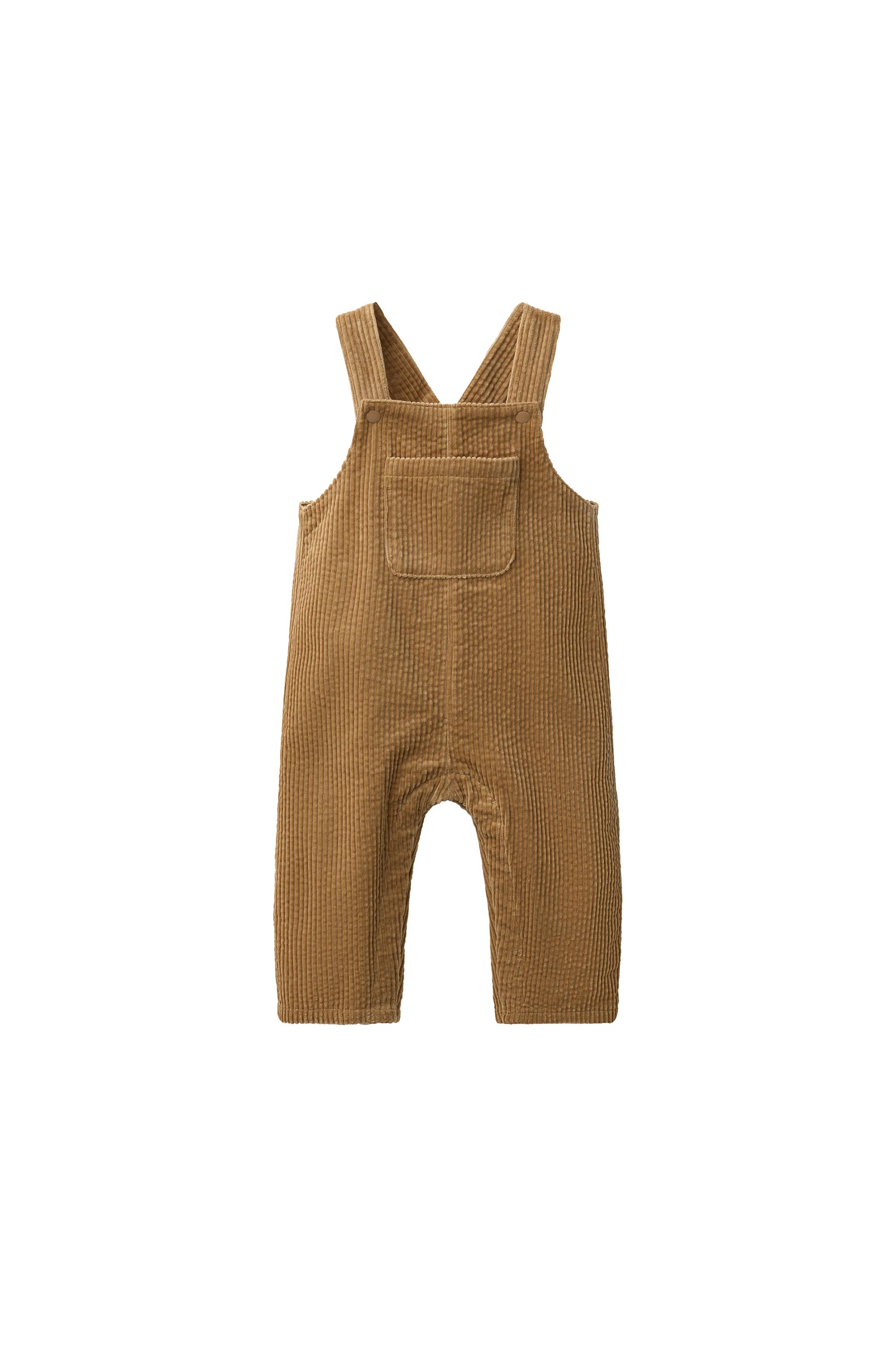 Вельветовый комбинезон с карманом — ZARA