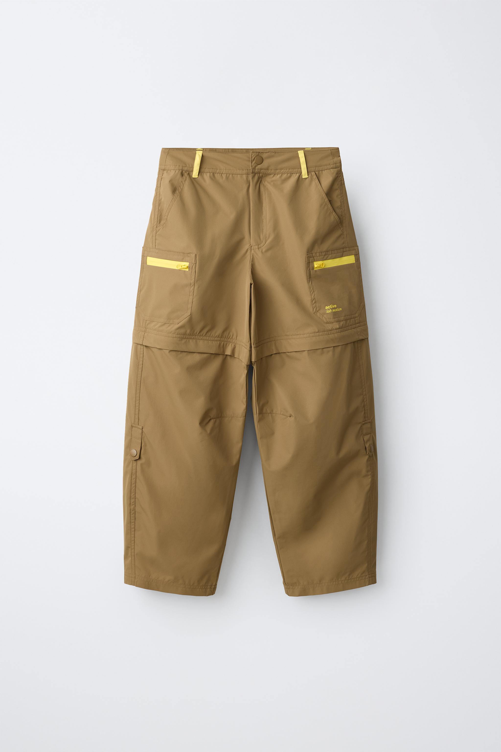 ТЕХНИЧЕСКИЕ БРЮКИ-КАРГО СО СЪЕМНЫМИ ШТАНИНАМИ WATER RESISTANT — ZARA