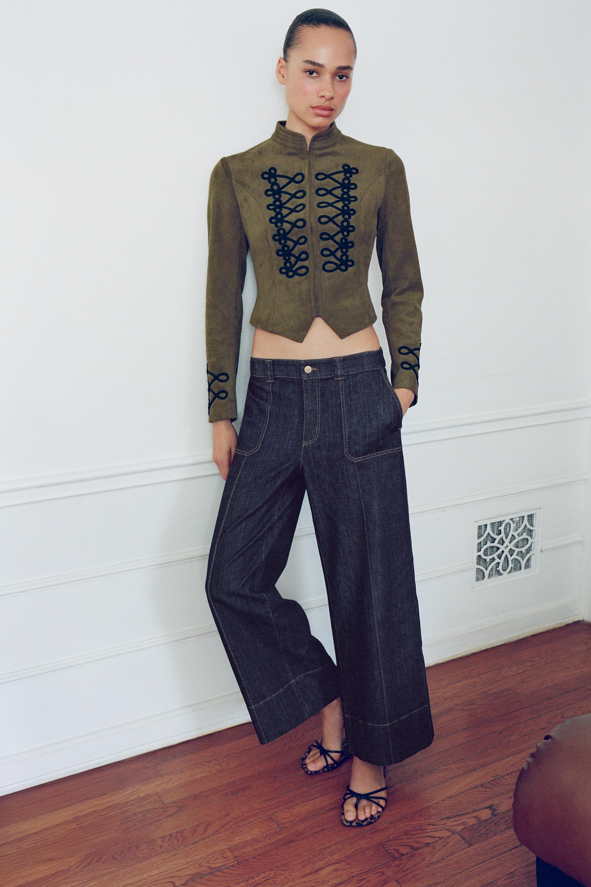 КУРТКА ИЗ ИСКУССТВЕННОЙ ЗАМШИ С ЗАСТЕЖКАМИ-ТОГГЛ — ZARA