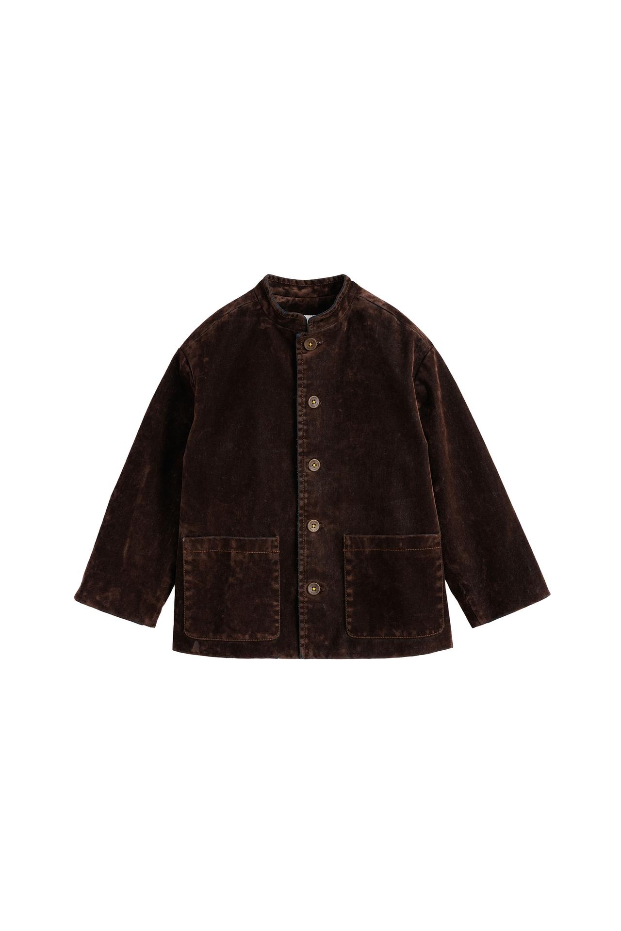 LIMITED EDITION VELVET JACKET WITH DENIM FINISH — ZARA