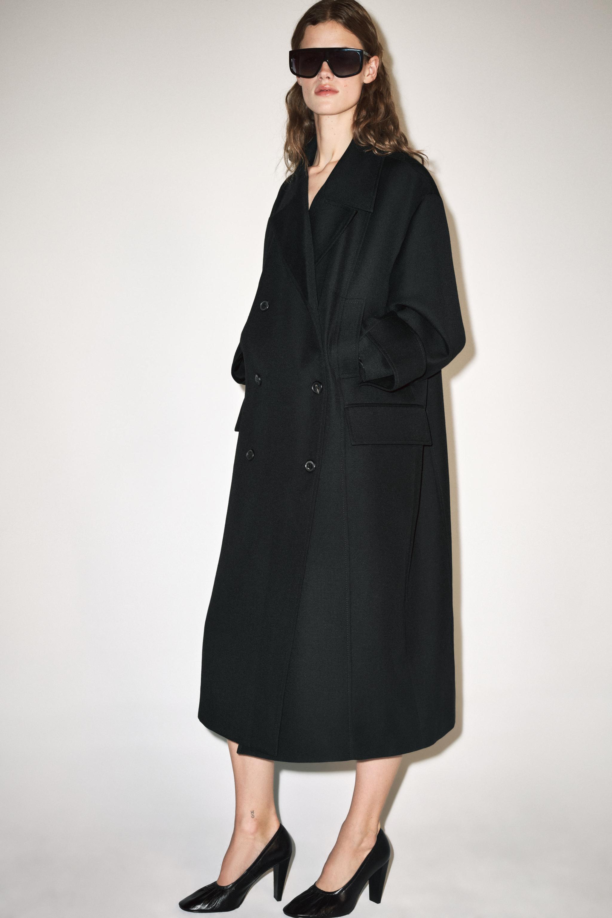 Пальто из 100% шерсти ZW COLLECTION — ZARA