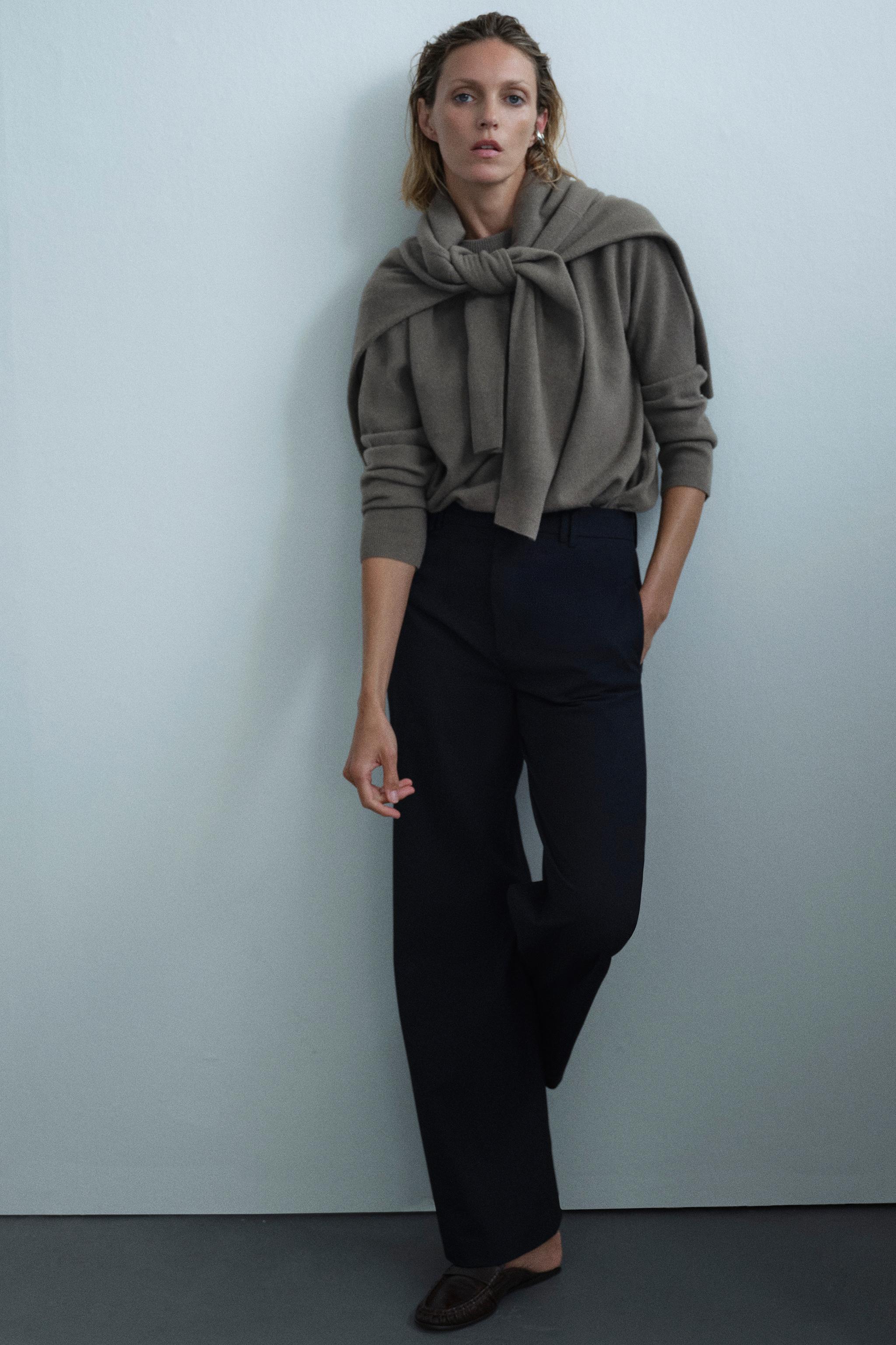 Брюки ZW COLLECTION с заутюженными стрелками — ZARA