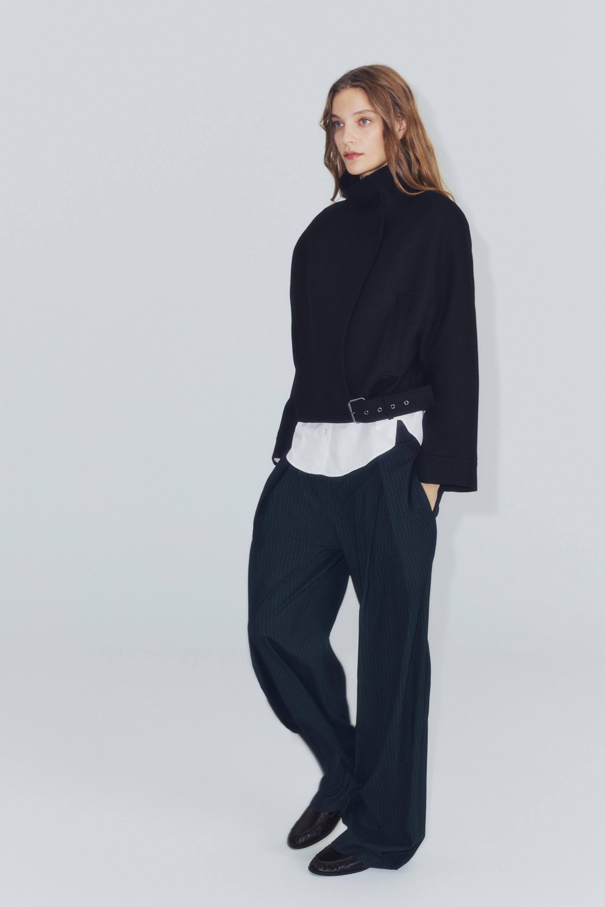КУРТКА ИЗ ШЕРСТИ С ПРЯЖКОЙ — ZW COLLECTION — ZARA