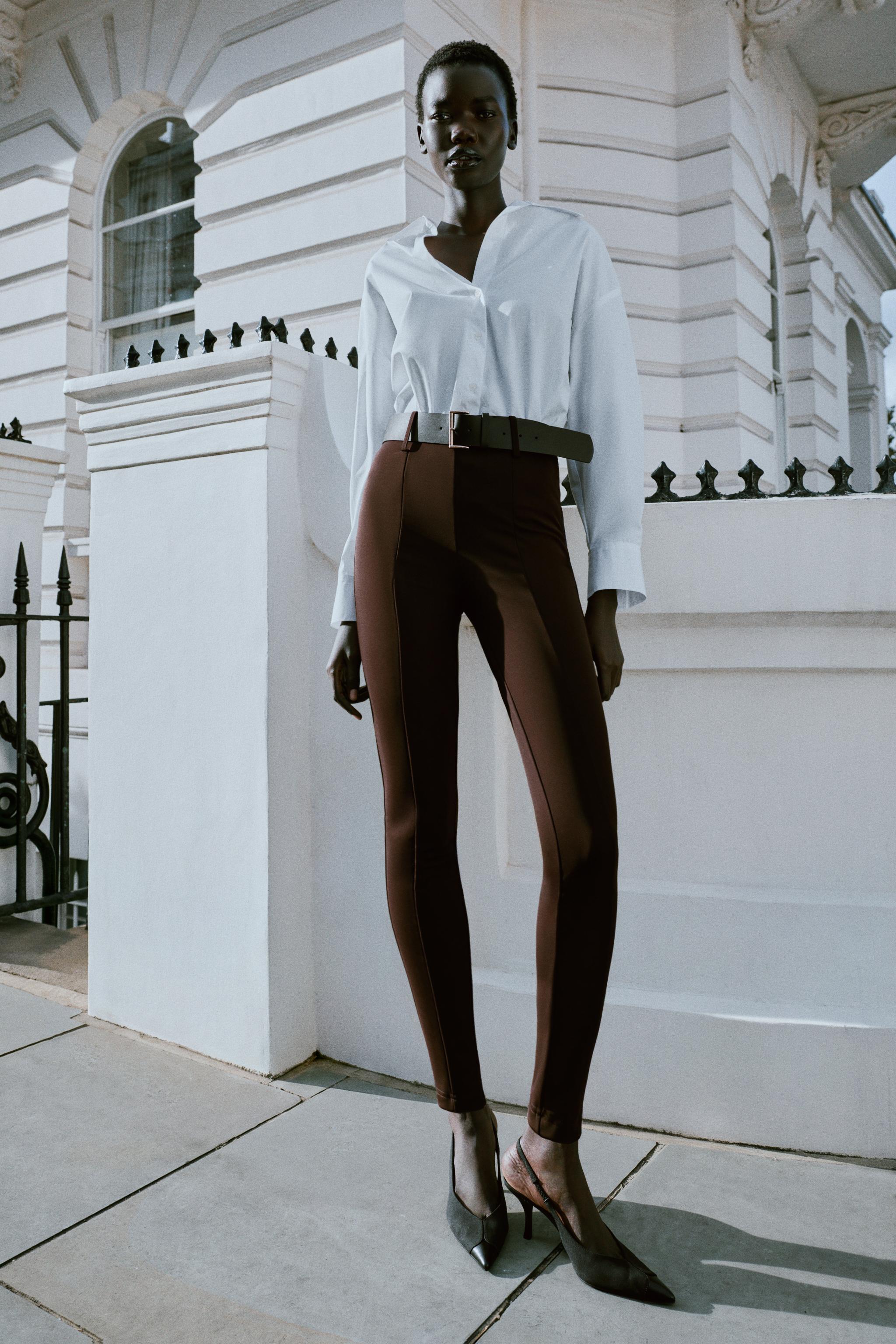 ЛЕГИНСЫ С ПОЯСОМ — ZARA