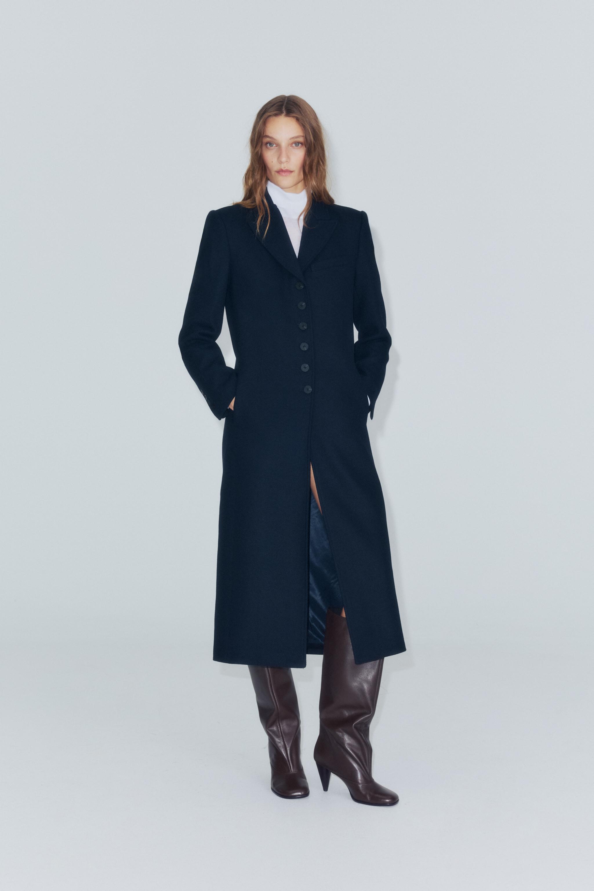 ДЛИННОЕ ПАЛЬТО ИЗ ШЕРСТИ — ZW COLLECTION — ZARA