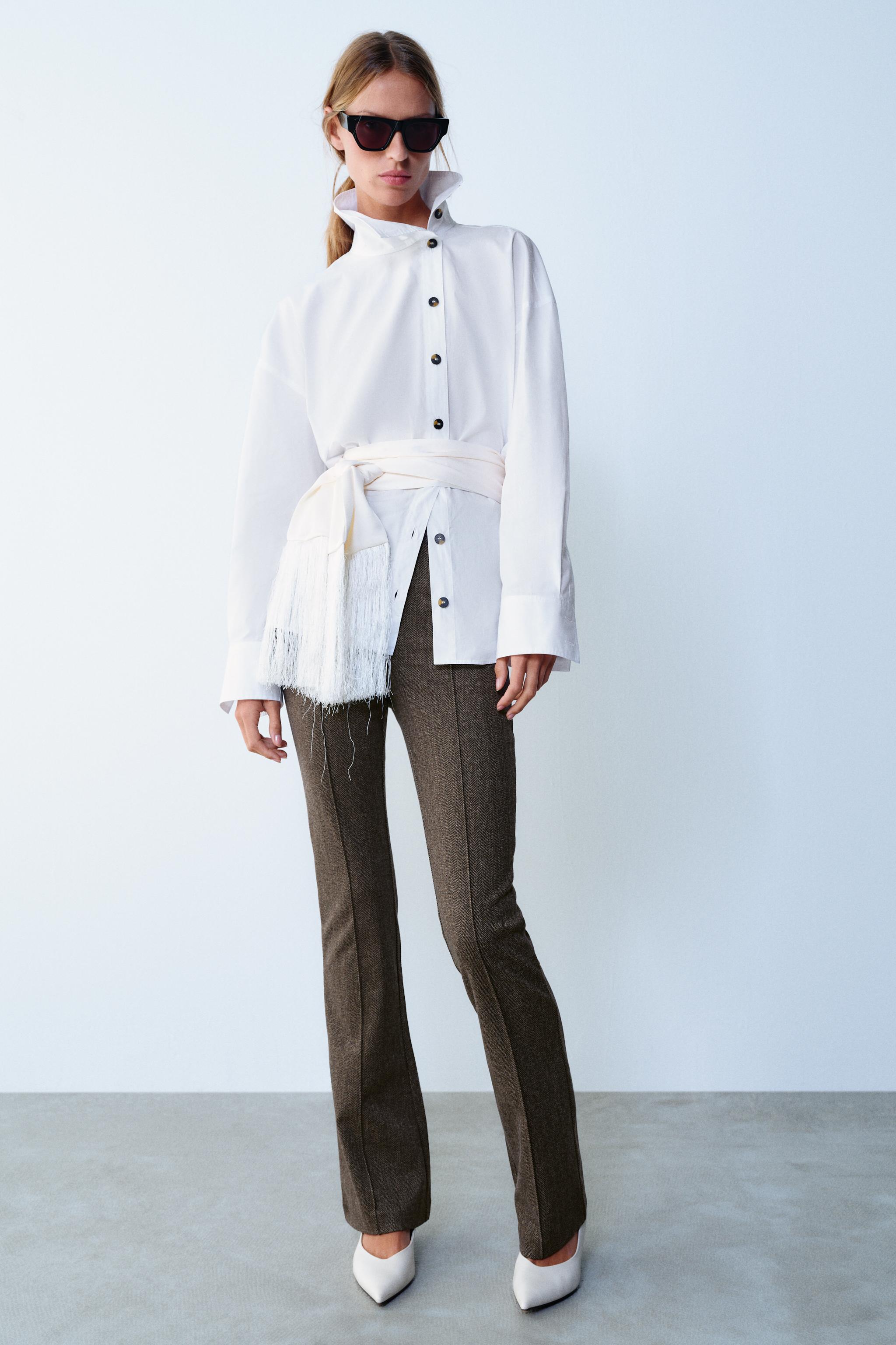 ЛЕГИНСЫ FLARE В ЕЛОЧКУ — ZARA