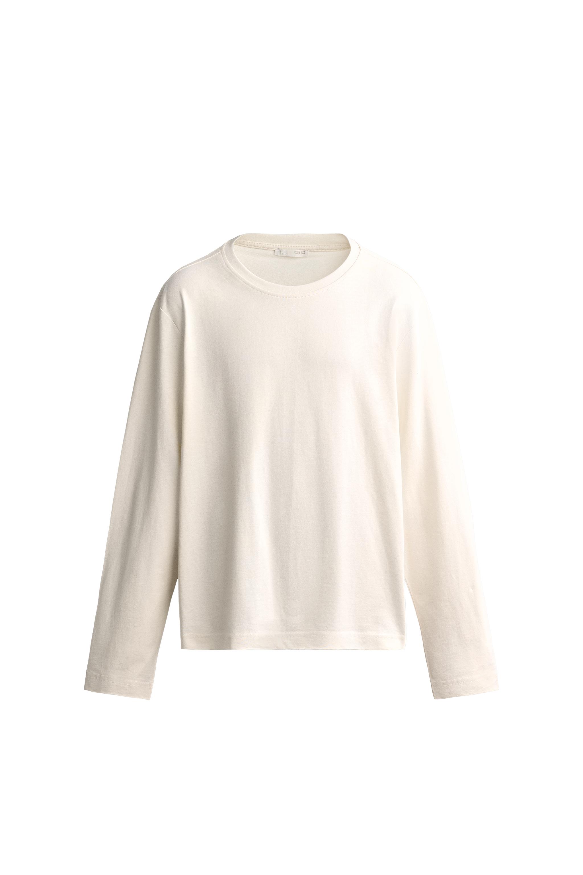 Футболка свободного кроя с нашивками на локтях — ZARA