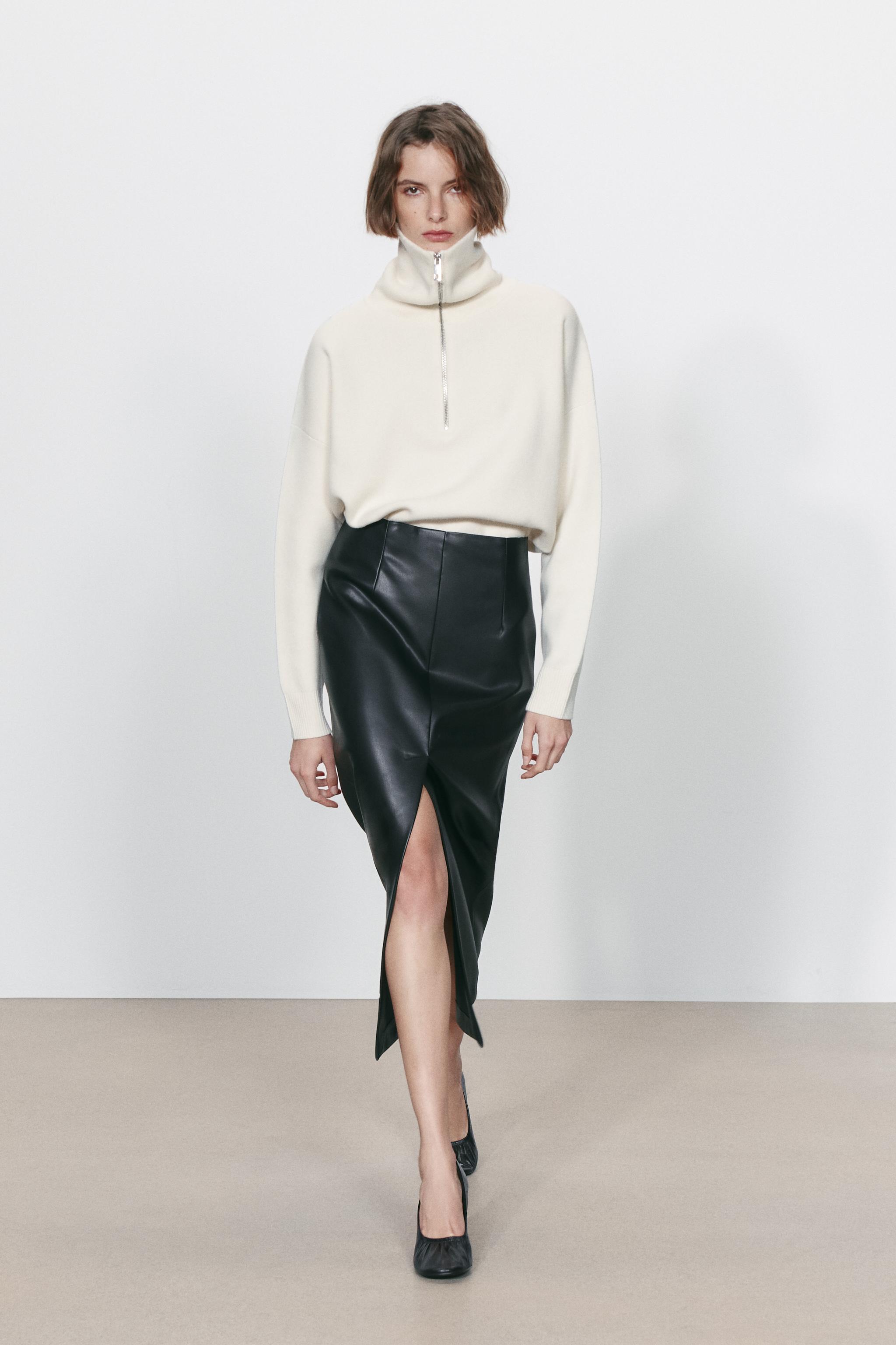 OVERSIZE 96% WOOL HIGH NECK JUMPER — ZARA