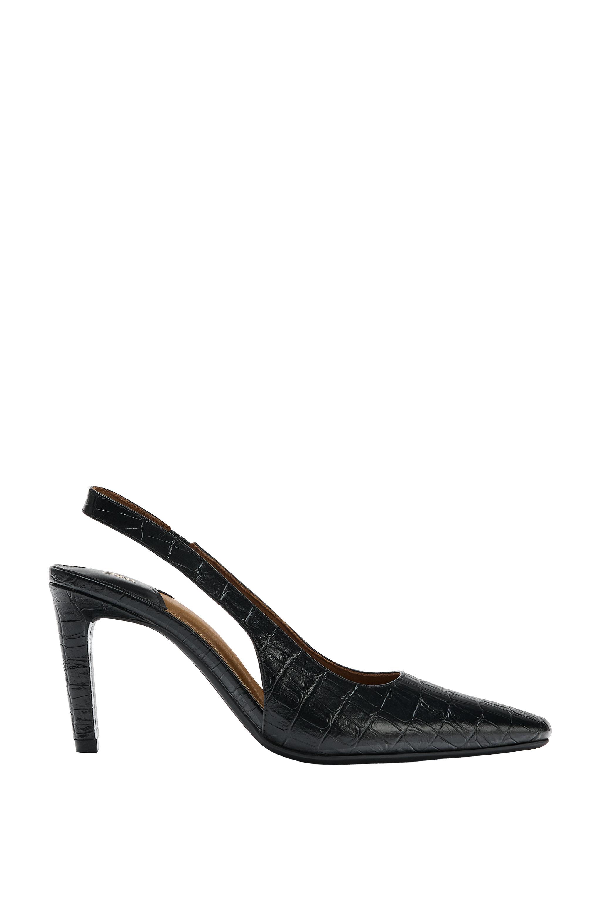 ФАКТУРНЫЕ ТУФЛИ С ОТКРЫТОЙ ПЯТКОЙ — ZARA