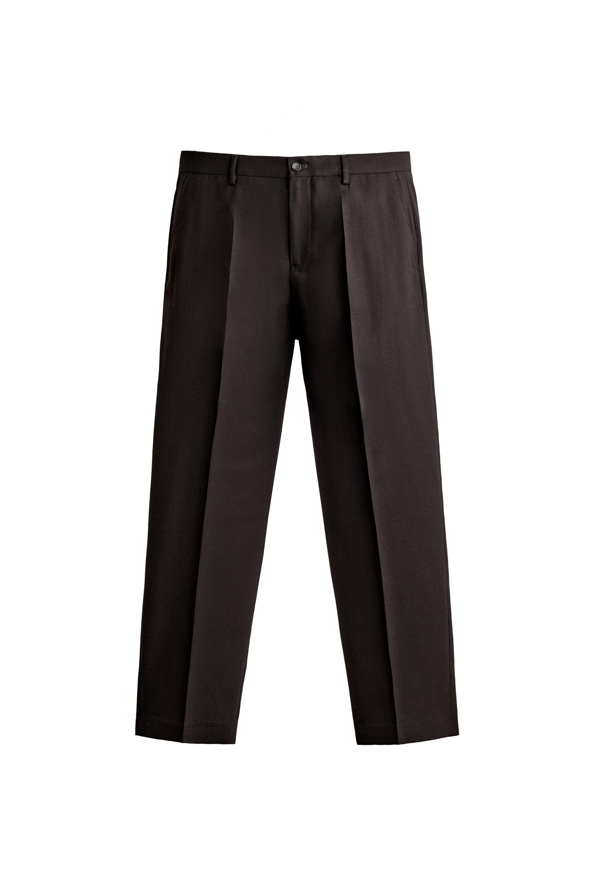 КОСТЮМНЫЕ БРЮКИ ИЗ СМЕСОВОЙ ШЕРСТИ — ZARA