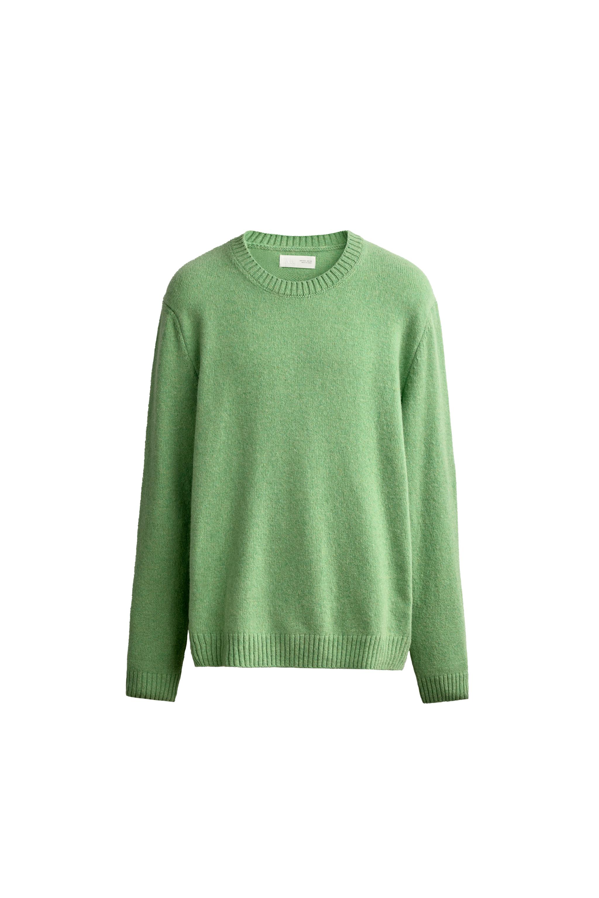 Свитер классического кроя из смесовой шерсти — ZARA