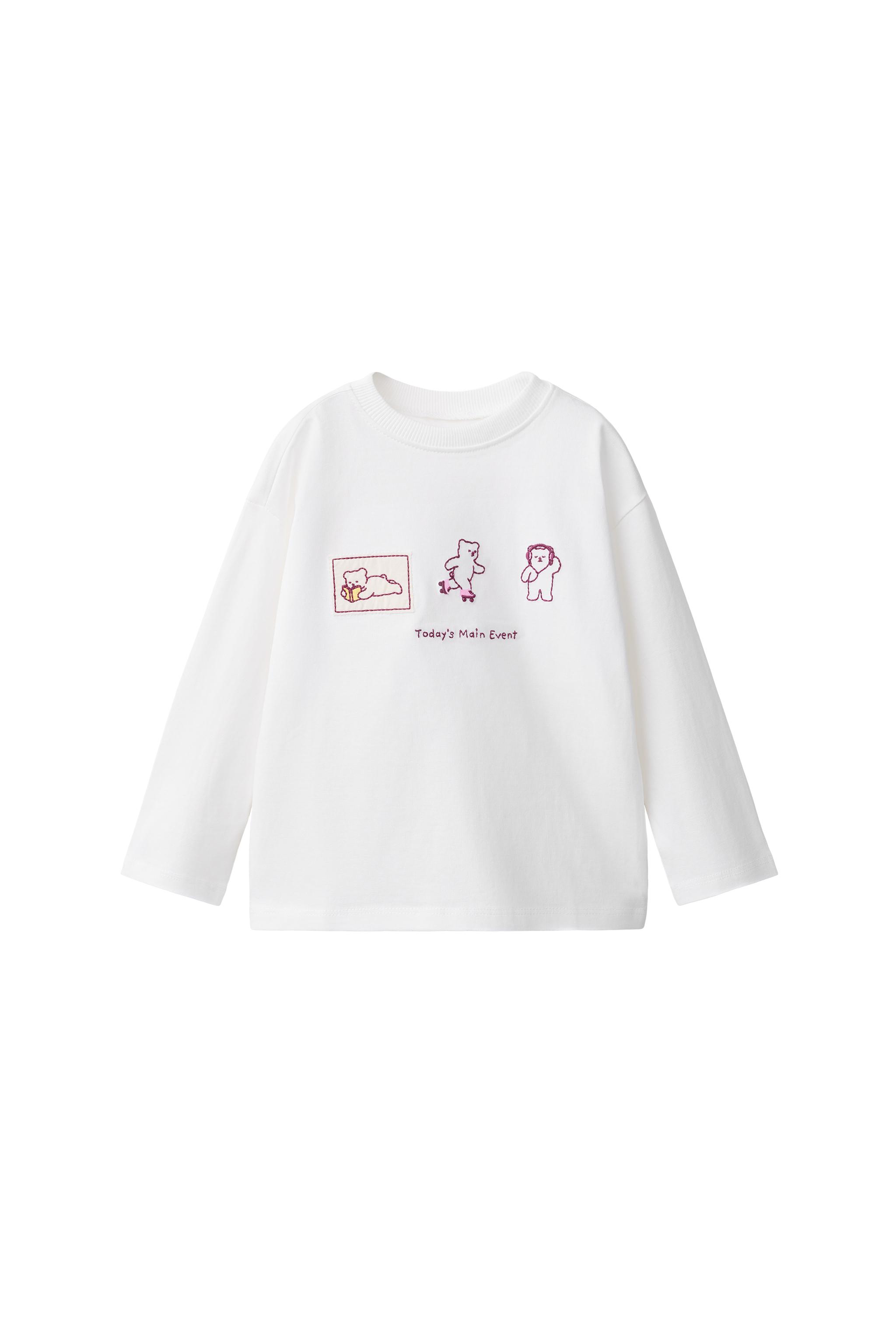 Футболка с вышивкой — ZARA