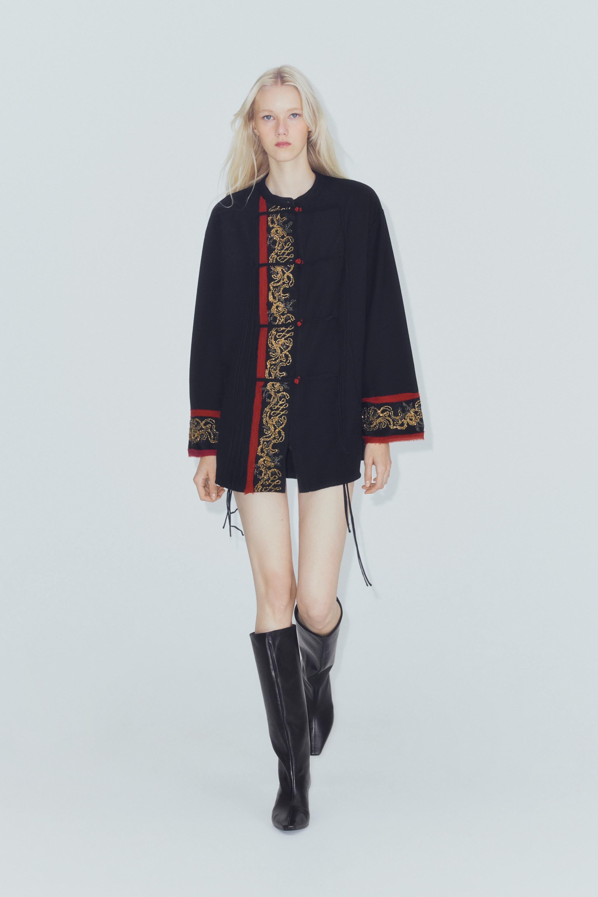 РУБАШКА С ВЫШИВКОЙ И БИСЕРОМ — ZW COLLECTION — ZARA