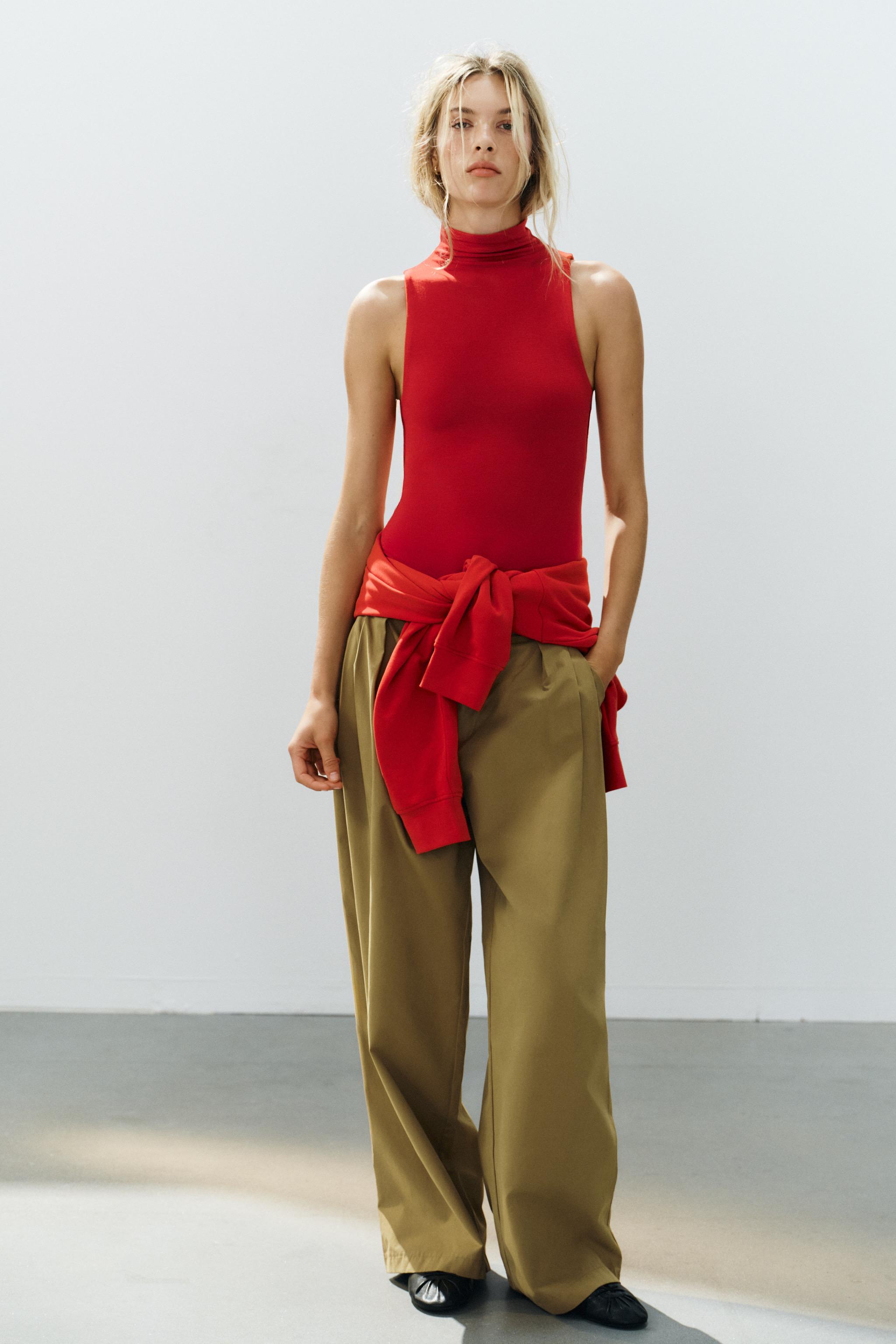 Боди из мягкой ткани — ZARA