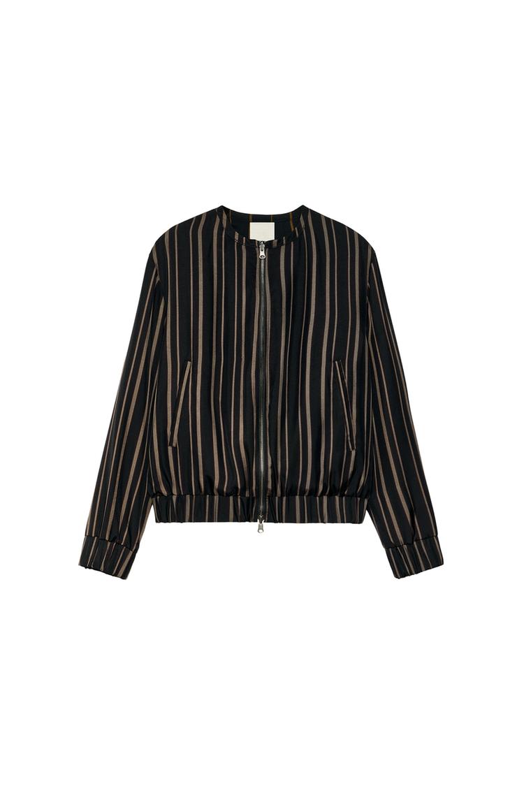 REVERSIBLE 100% ACETATE BOMBER JACKET