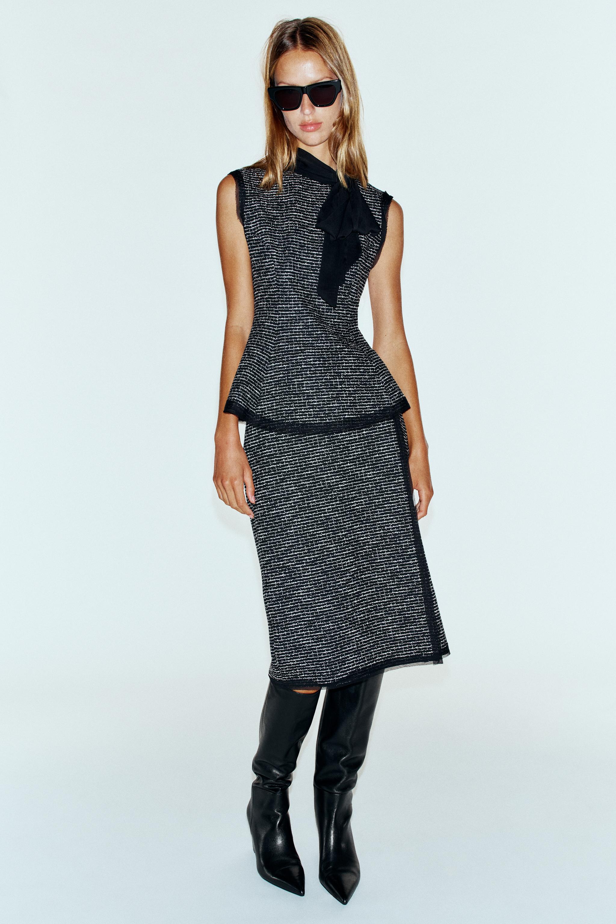 STRUCTURED COMBINED TOP WITH BOW — ZARA