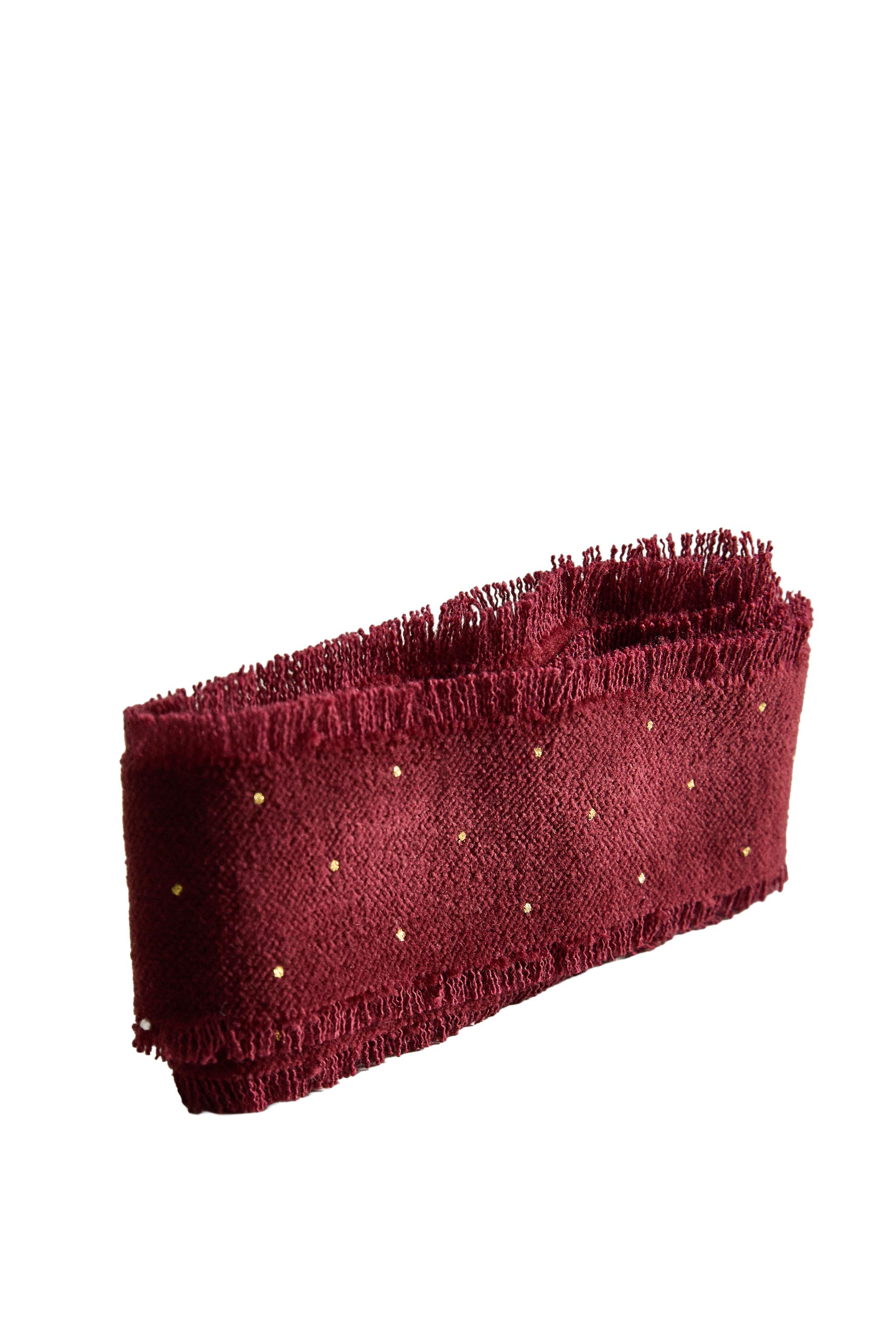 CHRISTMAS VELVET POLKA DOT RIBBON — Zara Home