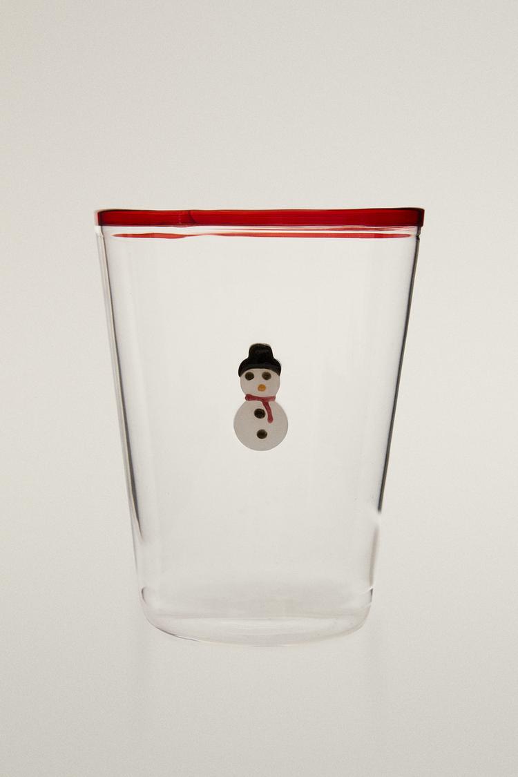 CHRISTMAS SNOWMAN BOROSILICATE GLASS