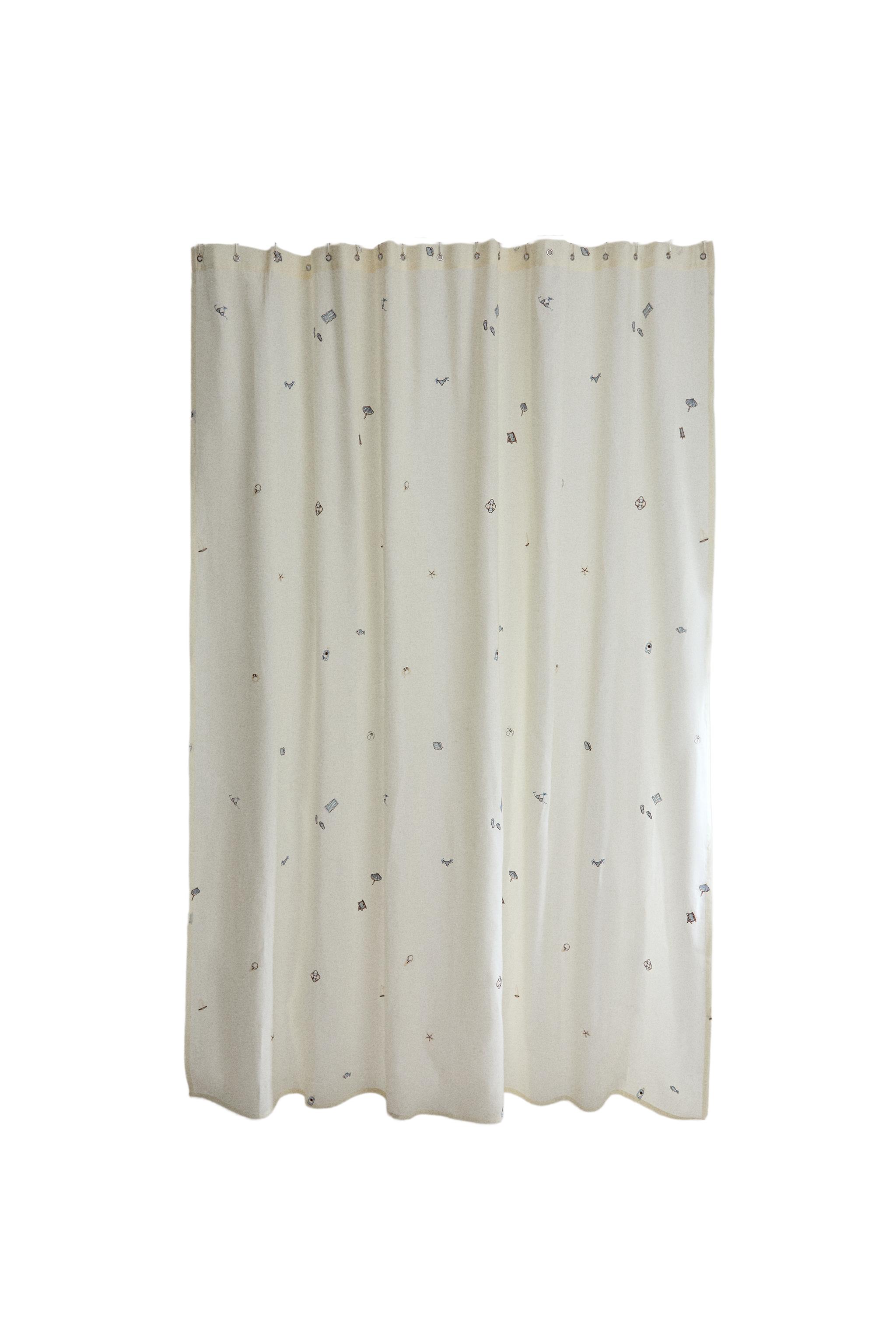 Штора для ванной с вышивкой — Zara Home