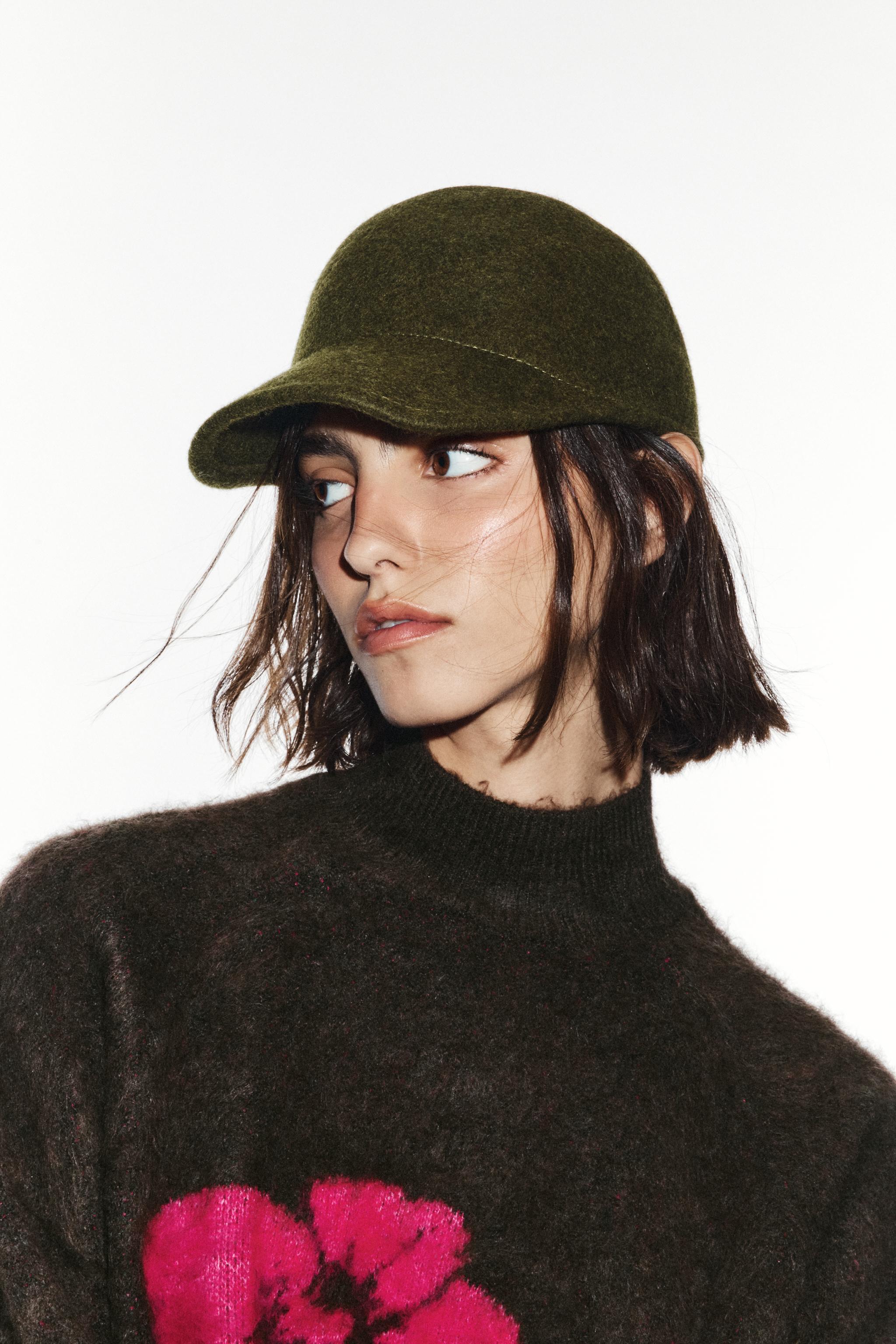 КЕПКА ИЗ 100% ШЕРСТИ — ZARA