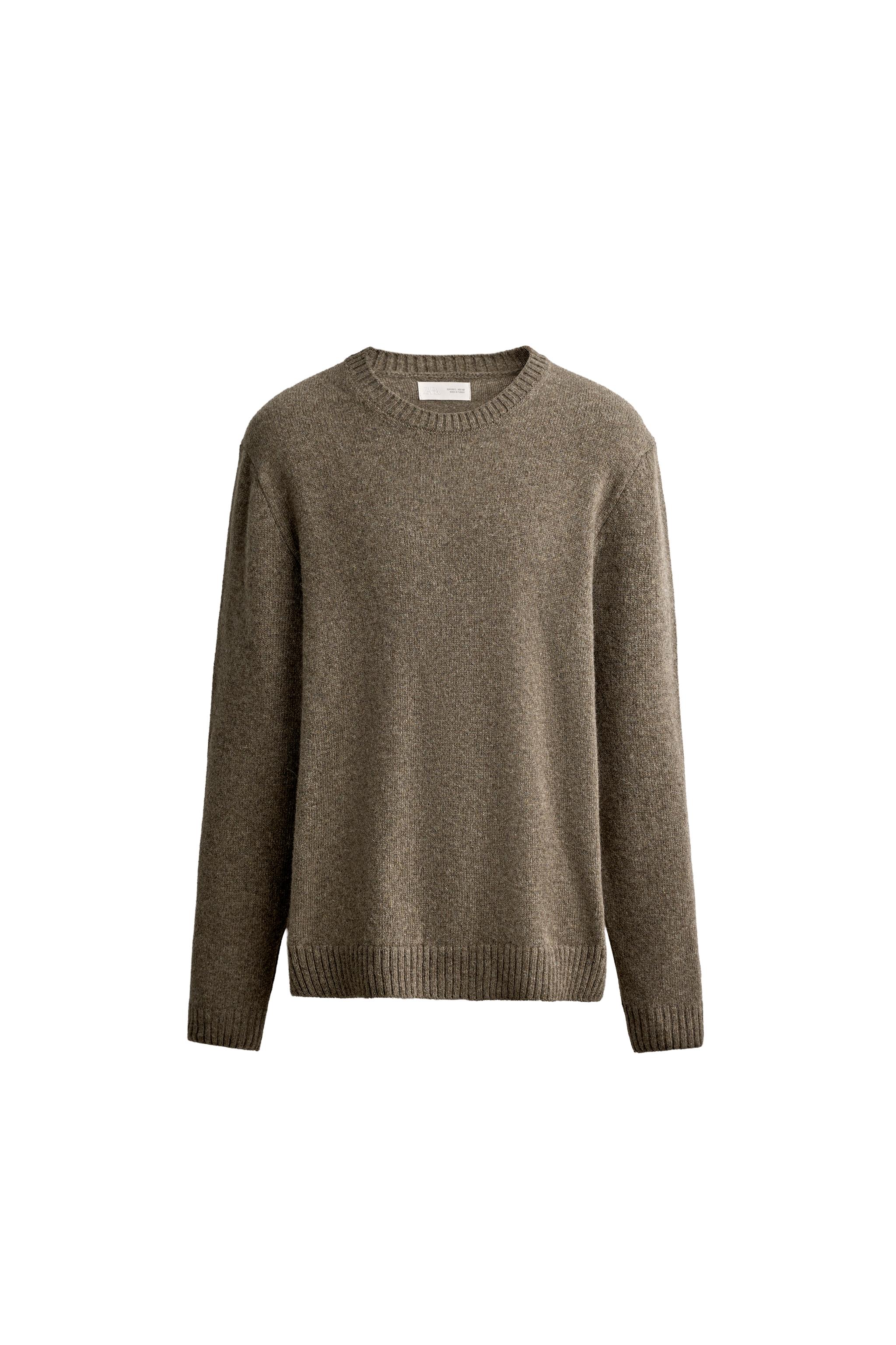 Свитер классического кроя из смесовой шерсти — ZARA