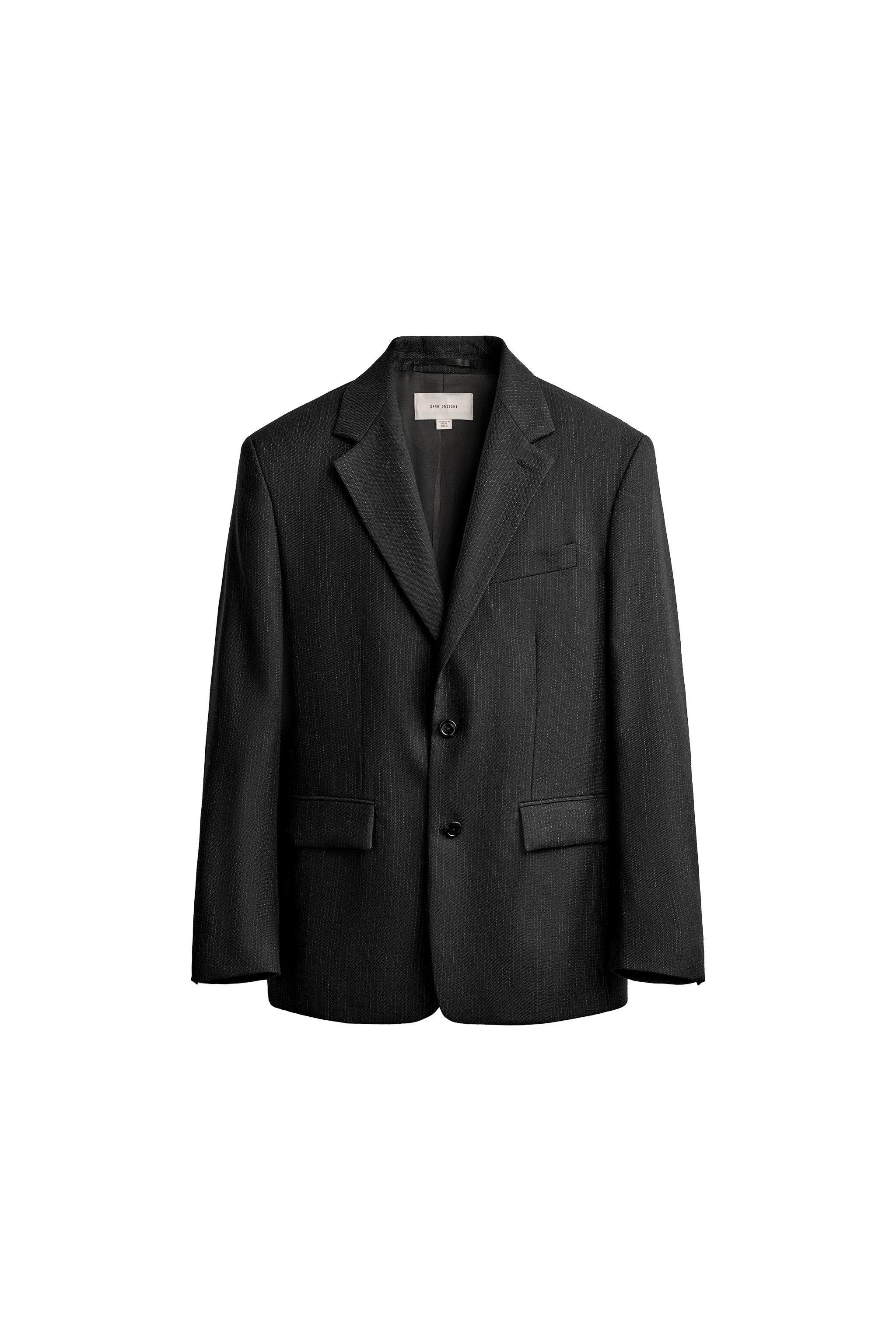 MANTECO® 100% WOOL STRIPED SUIT BLAZER — ZARA