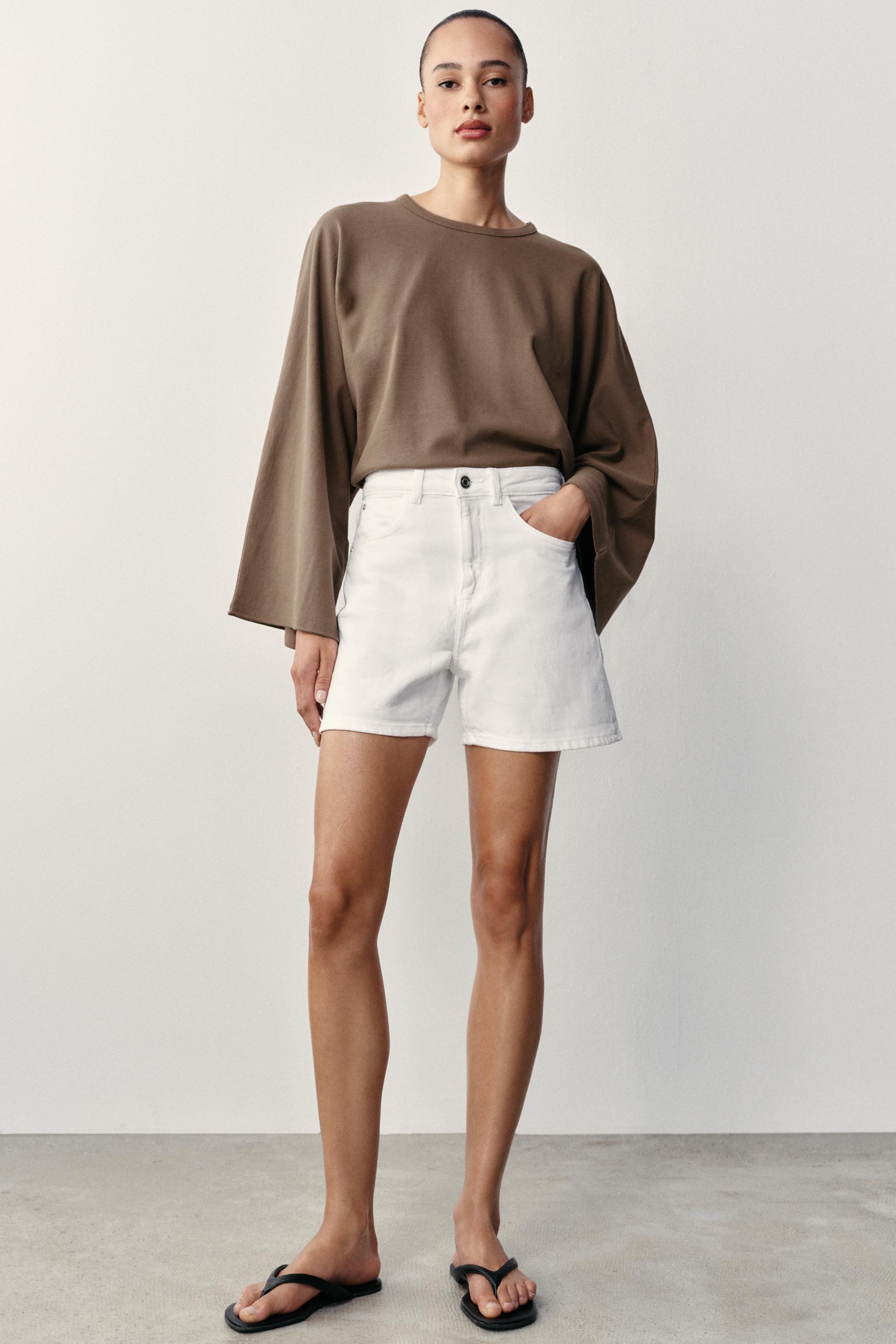 Шорты Z1975 MOM FIT — ZARA
