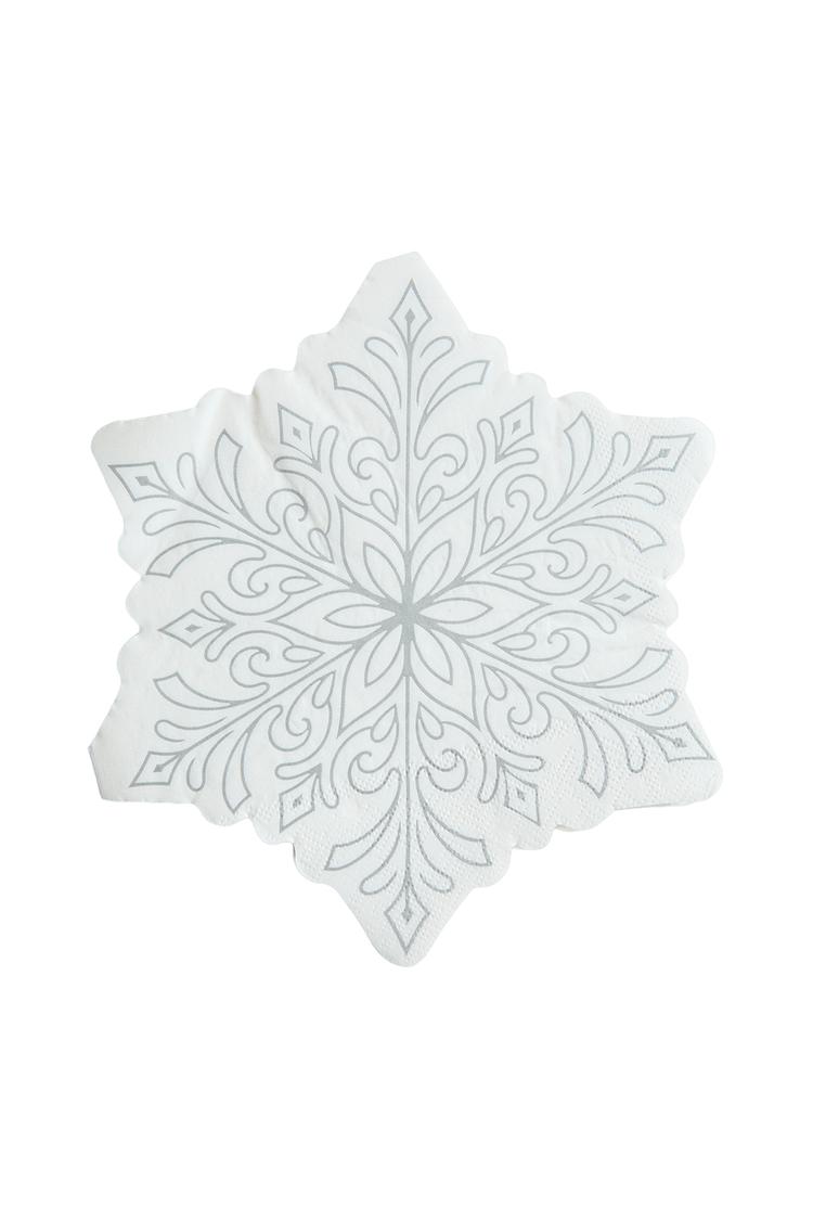 SNOWFLAKE CHRISTMAS PAPER NAPKINS (PACK OF 20)
