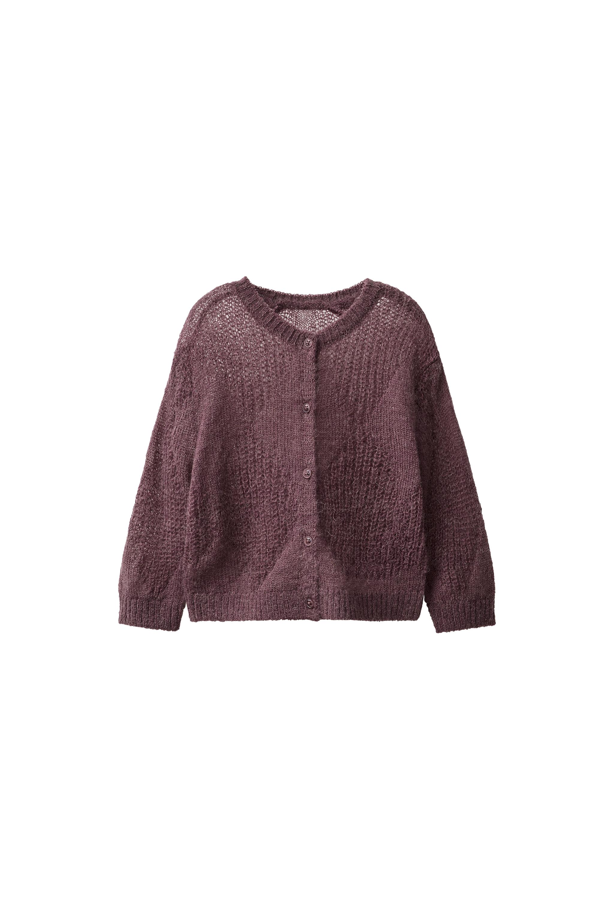 КАРДИГАН ИЗ ШЕРСТИ И АЛЬПАКИ — ZARA