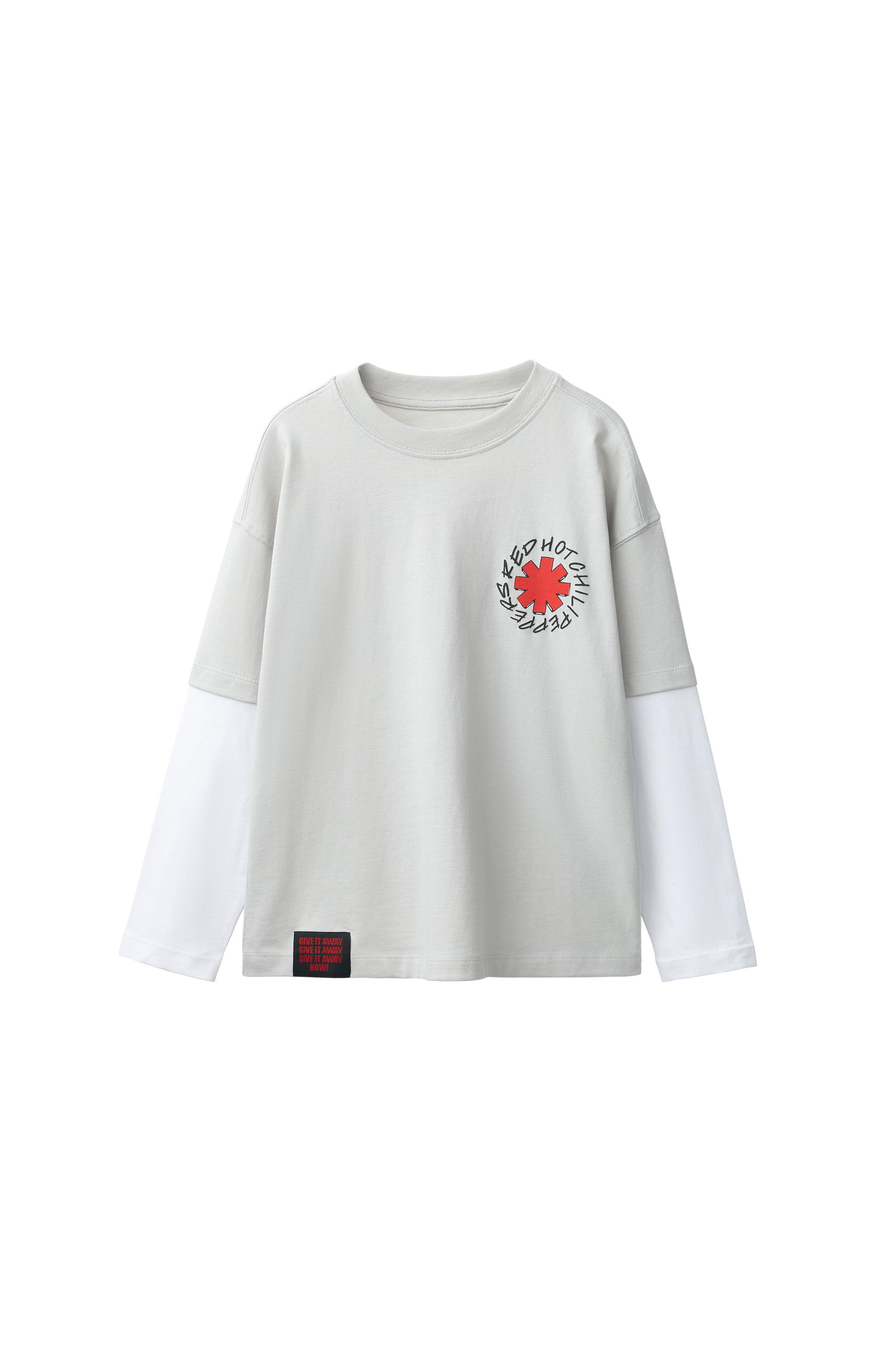 Футболка RED HOT CHILI PEPPERS ® с принтом и двойными рукавами — ZARA