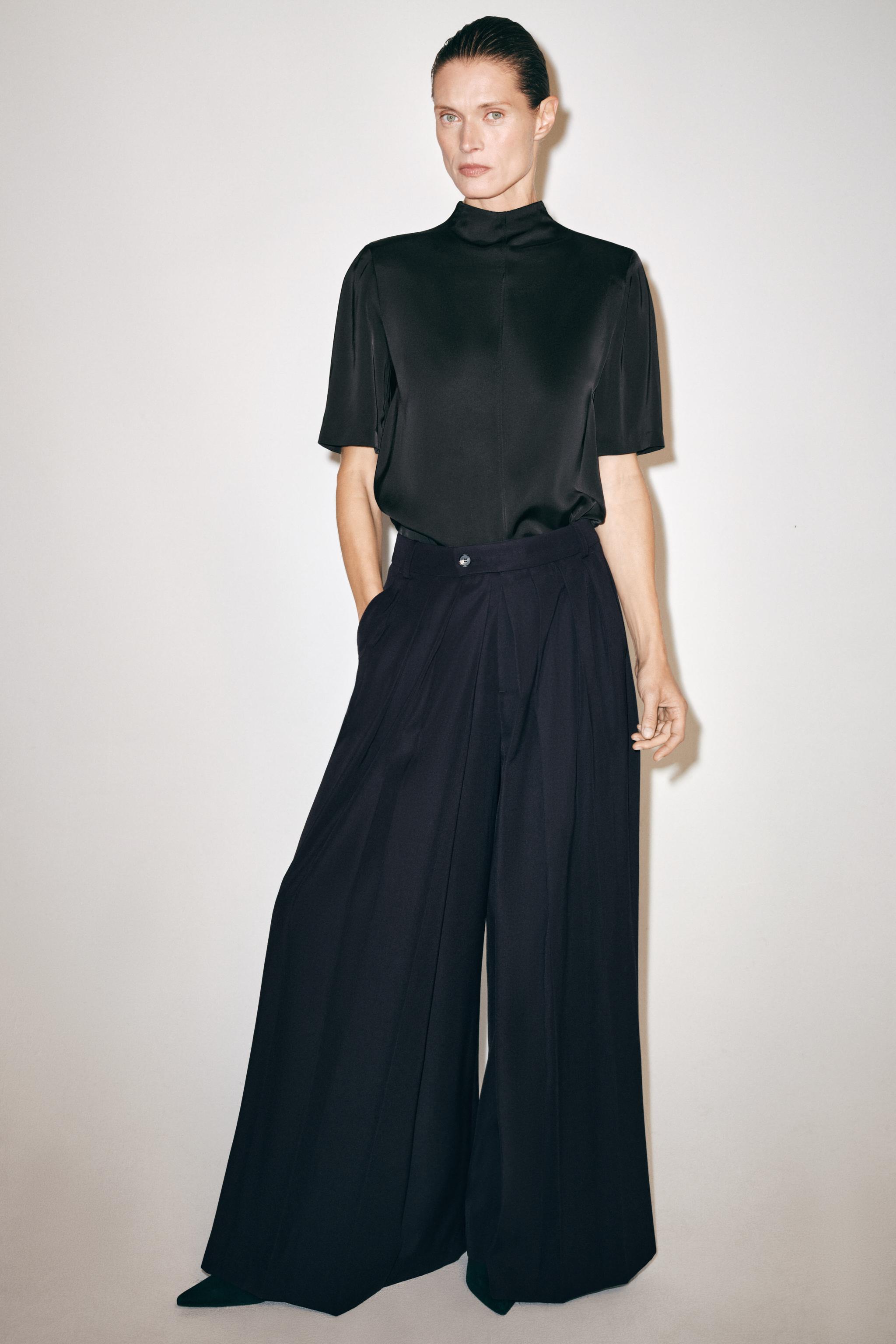 БРЮКИ ОБЪЕМНОГО КРОЯ ZW COLLECTION — ZARA