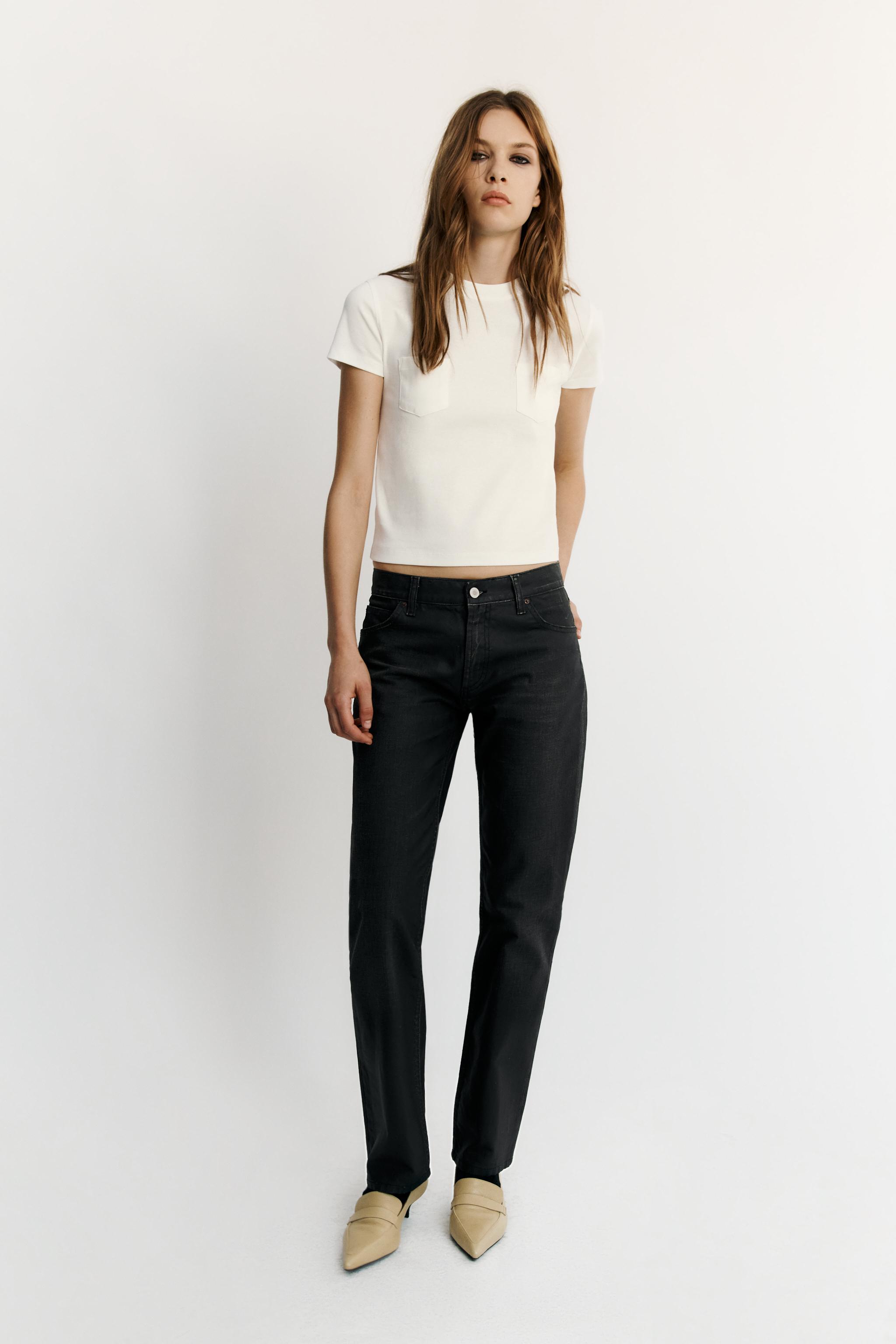 Футболка с круглым вырезом — ZARA