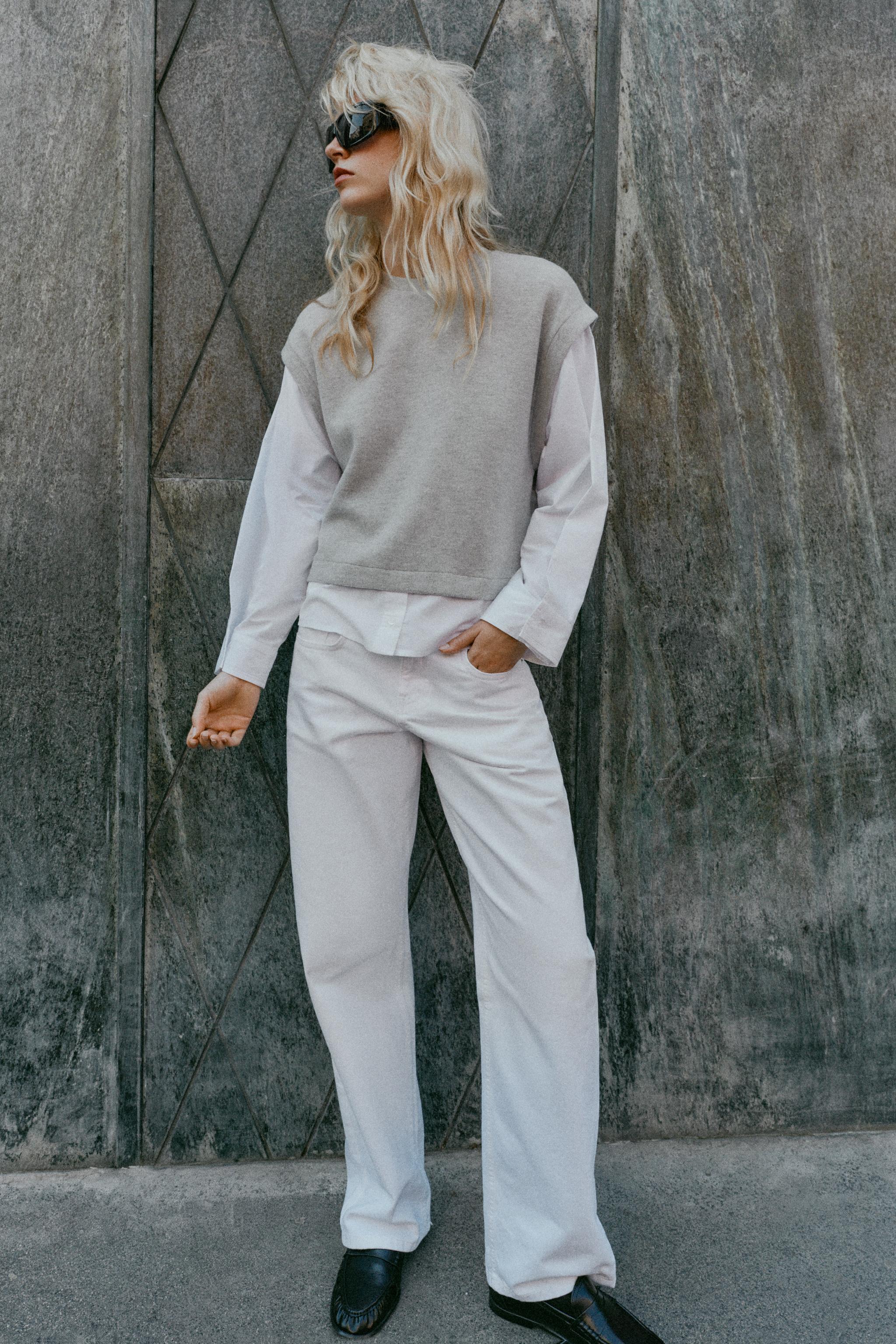 Жилет контрастный — ZARA