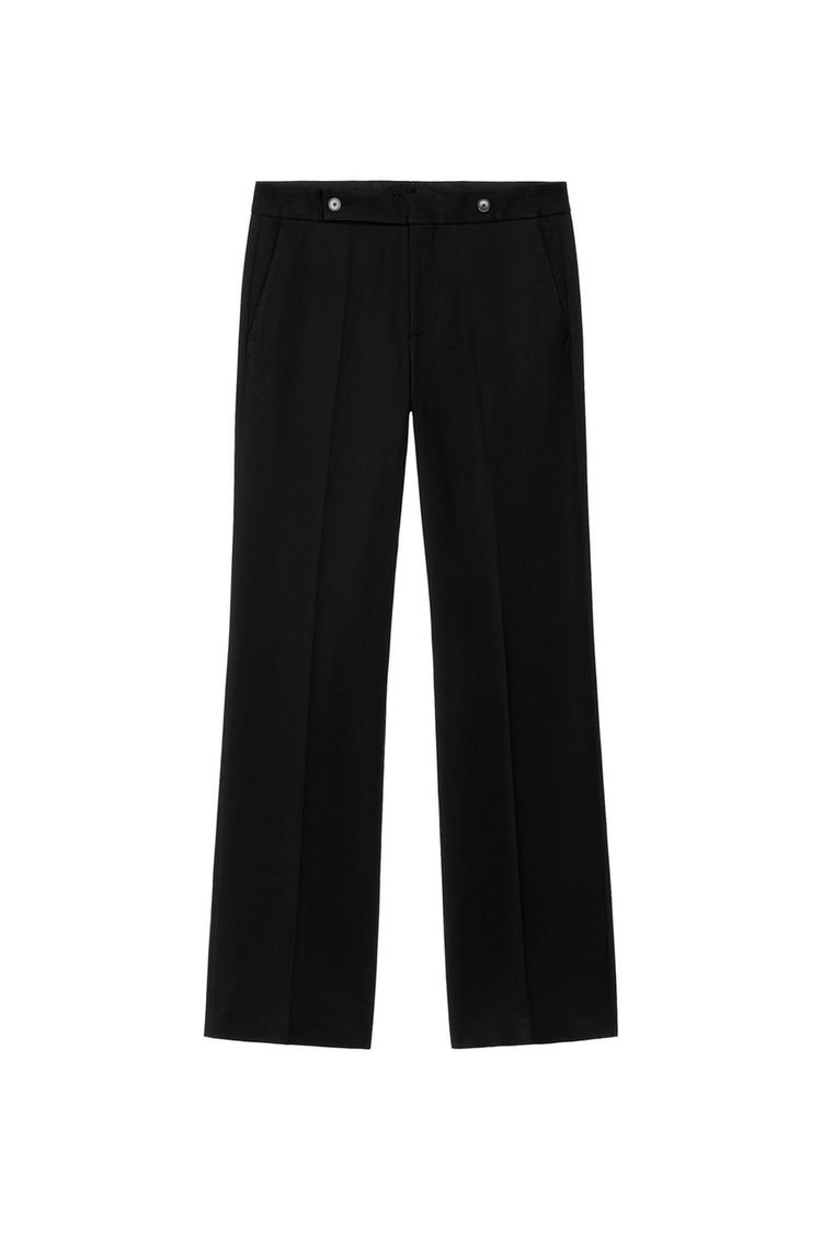 BUTTON SLIM FIT TROUSERS