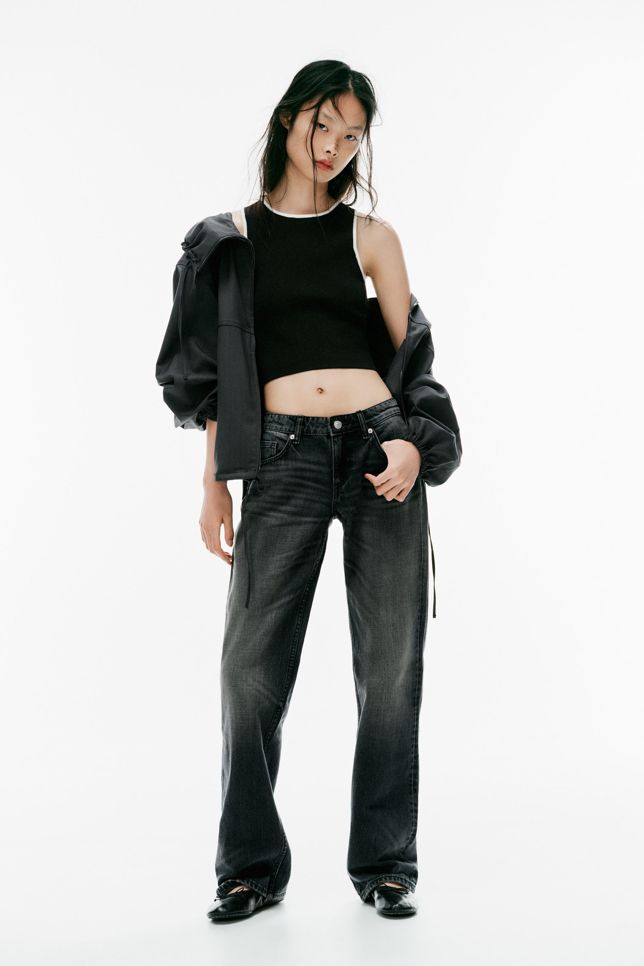 Укороченный топ из трикотажа с контрастным кантом — ZARA