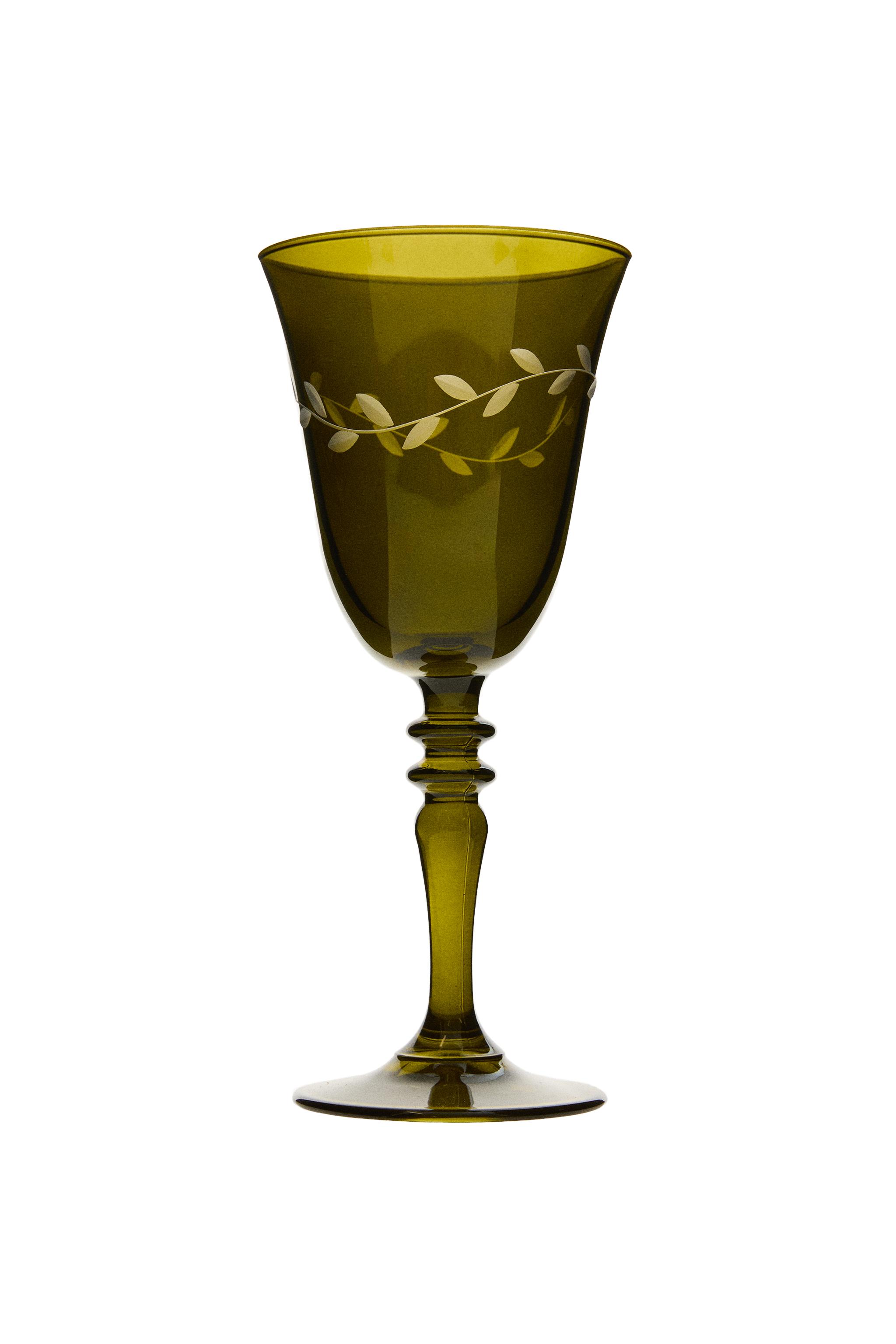 GLASS WITH CHRISTMAS LEAVES — Zara Home