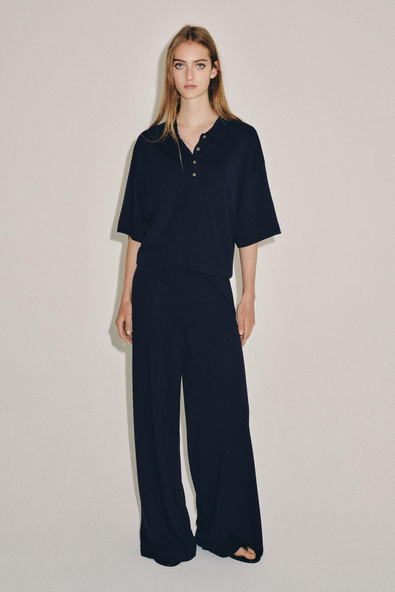 Рубашка поло с коротким рукавом — ZARA