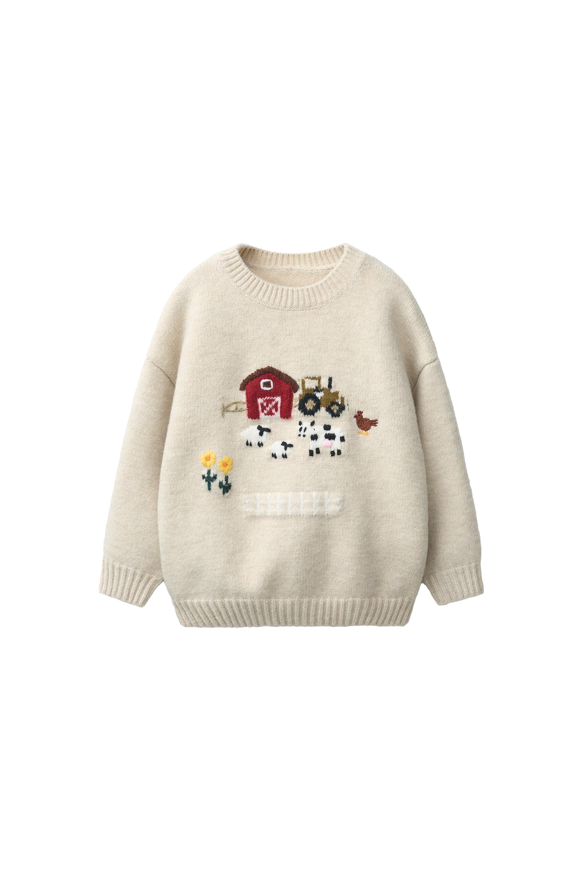 СВИТЕР С ВЫШИВКОЙ — ZARA