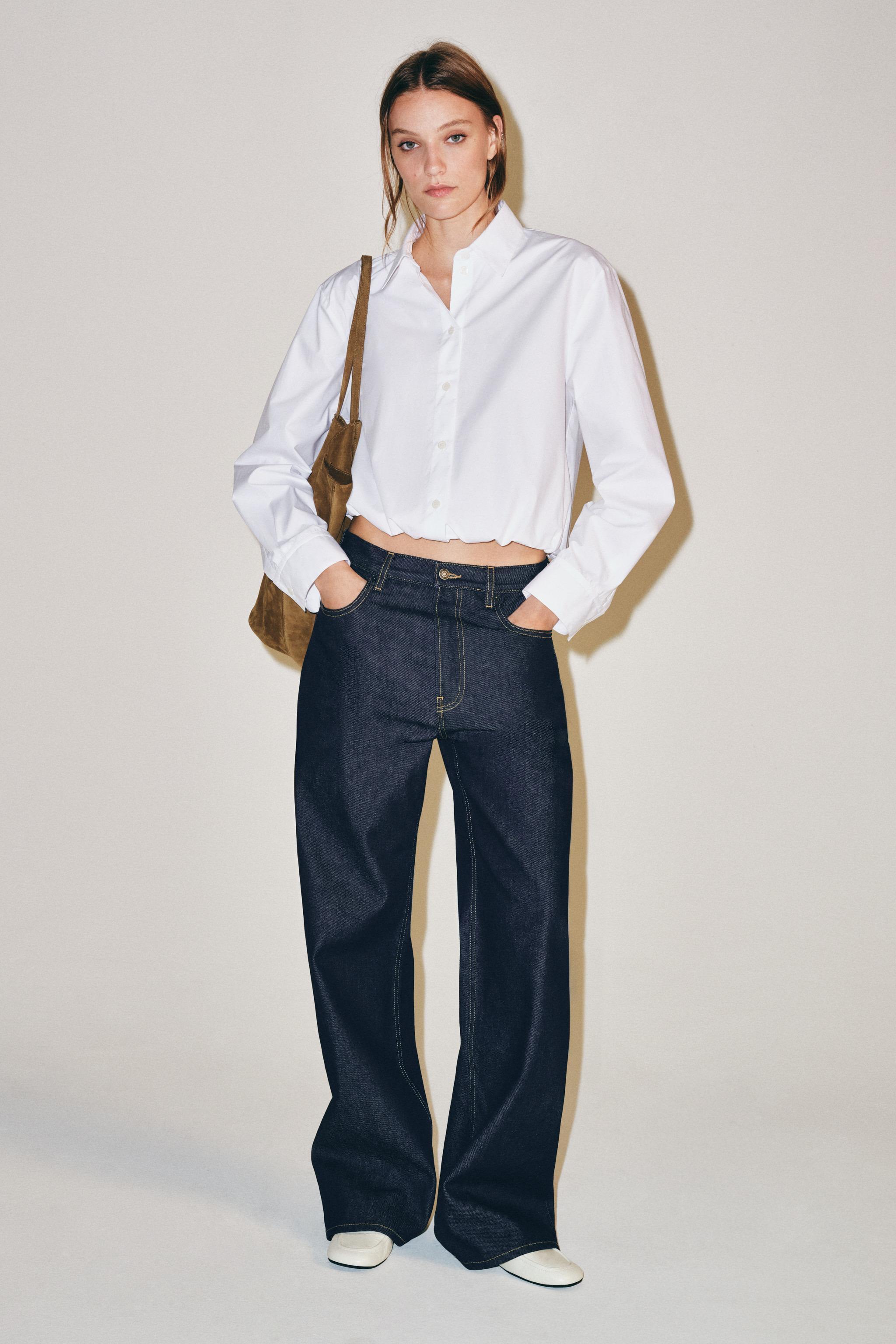 РУБАШКА ИЗ ПОПЛИНА — ZW COLLECTION — ZARA