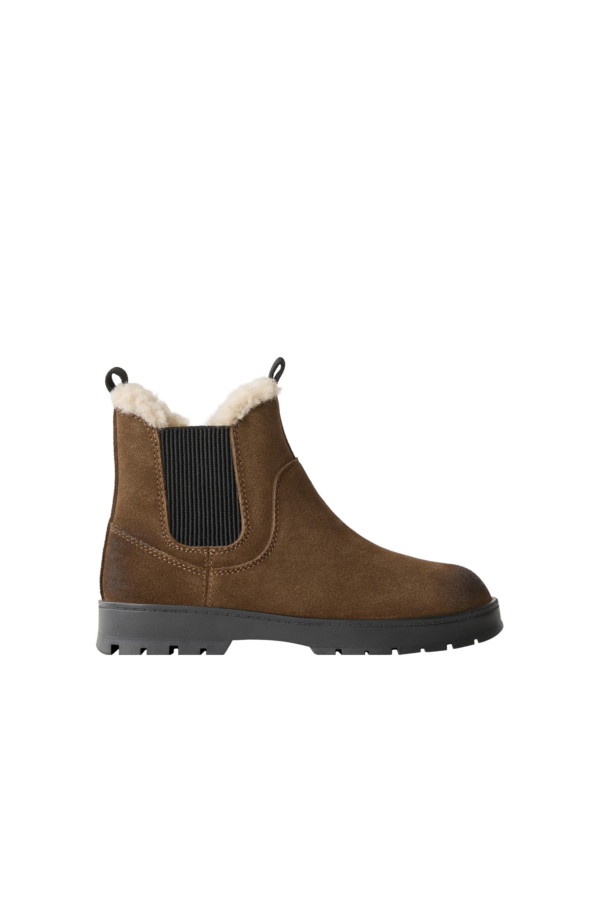 LEATHER-LINED CHELSEA BOOTS — ZARA