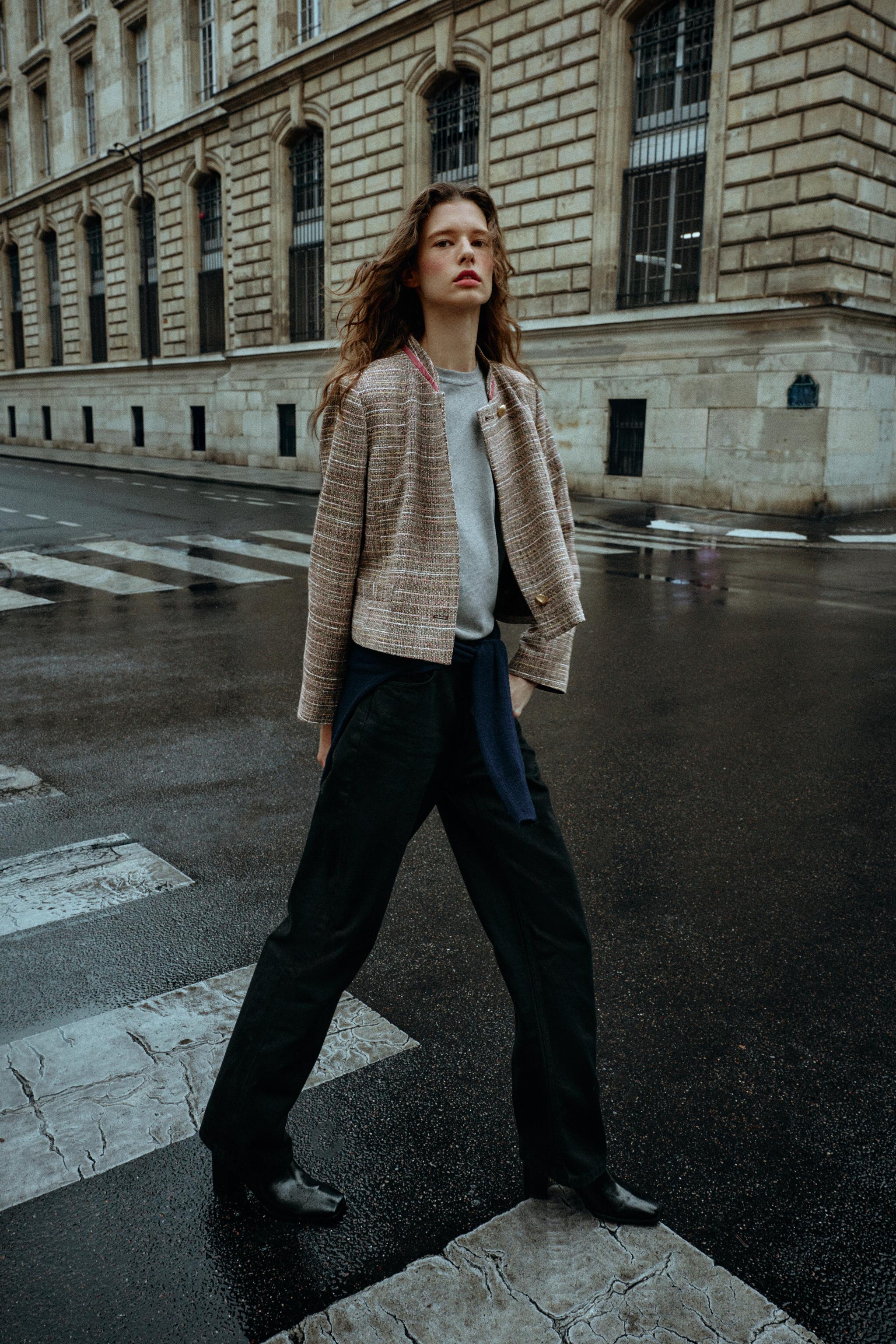 УКОРОЧЕННЫЙ СТРУКТУРИРОВАННЫЙ БЛЕЙЗЕР — ZARA