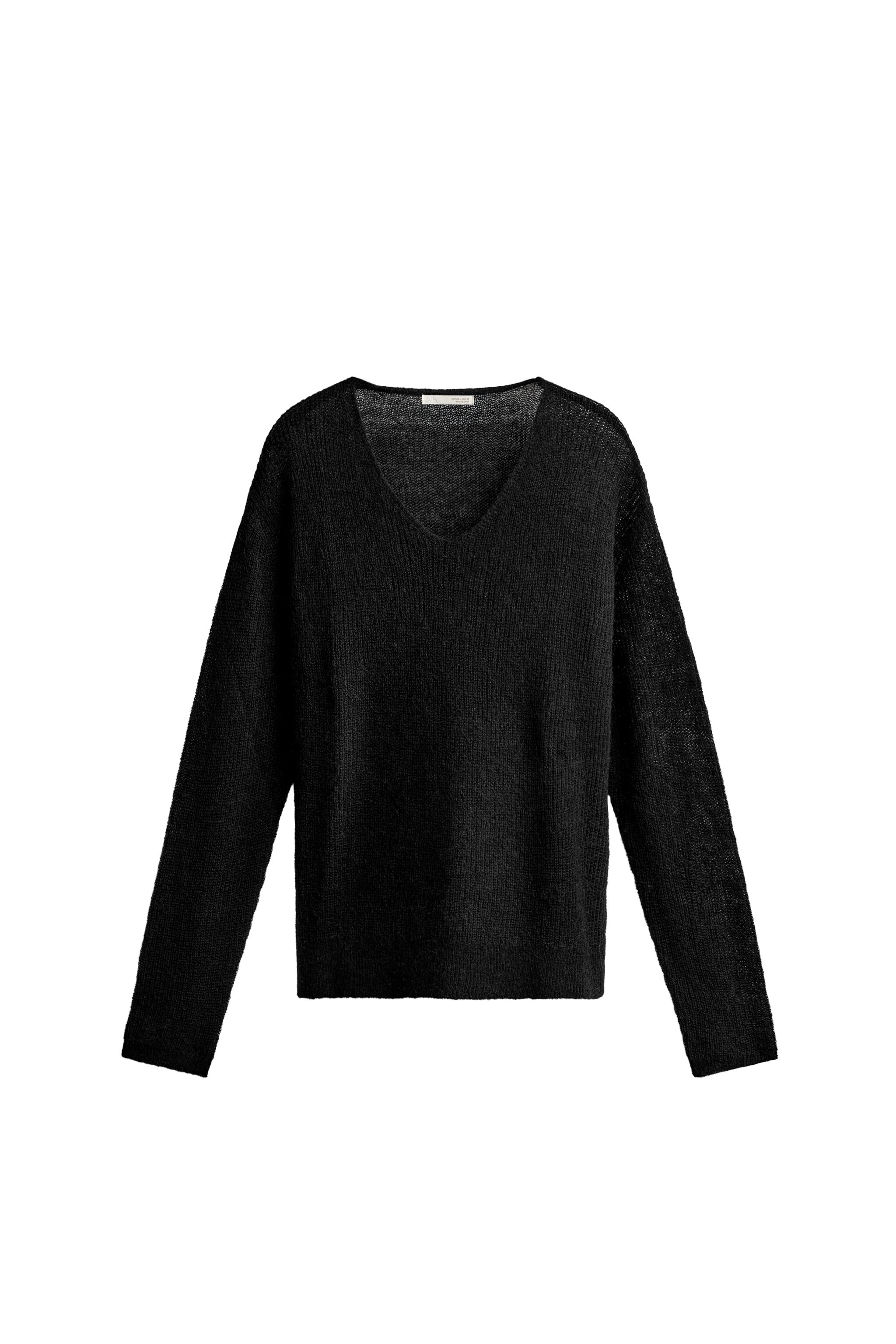 ФАКТУРНЫЙ ДЖЕМПЕР С V-ОБРАЗНЫМ ВЫРЕЗОМ — ZARA