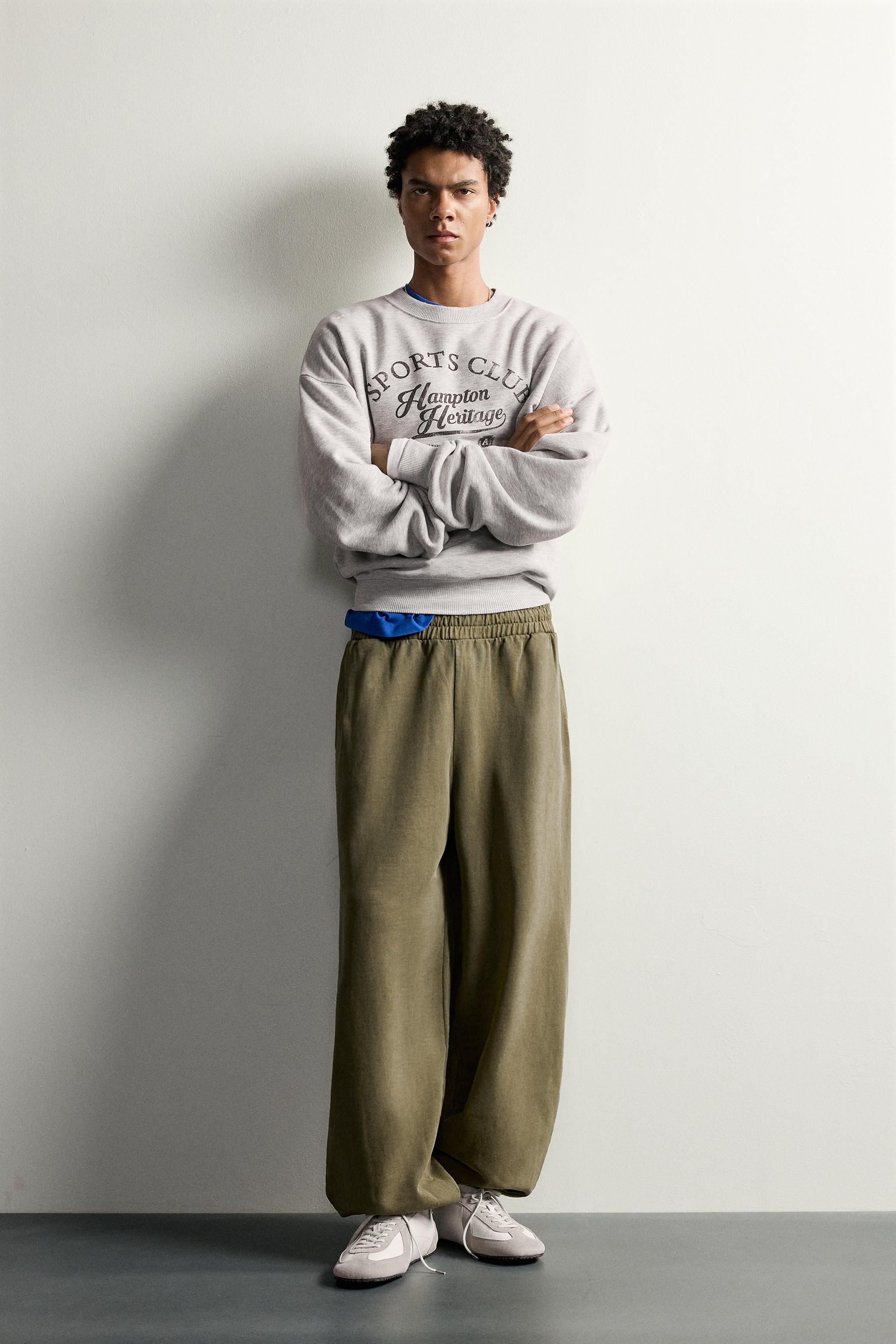 БРЮКИ-ДЖОГГЕРЫ BALLOON FIT — ZARA